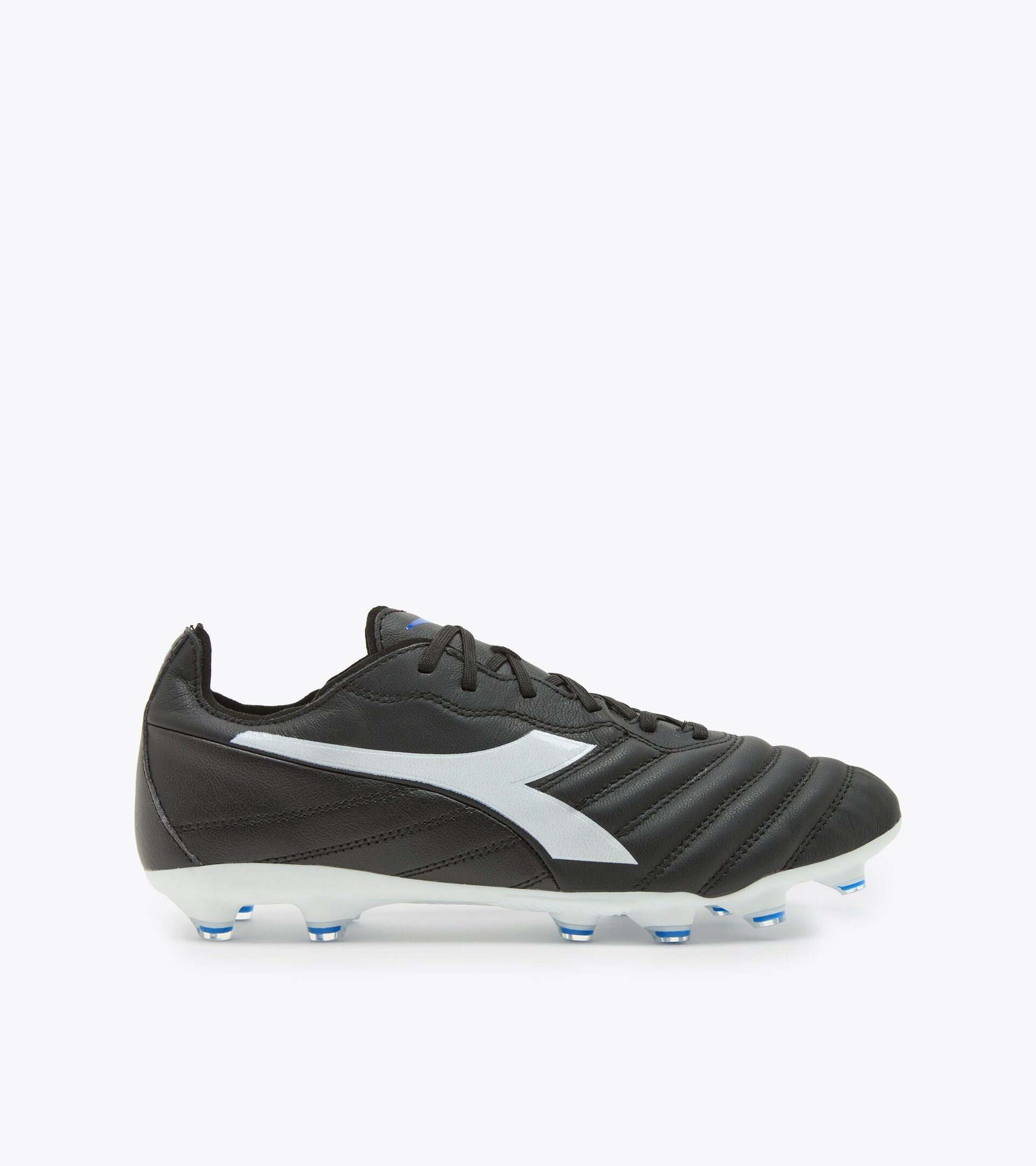 Botas de fútbol para superficies compactas - Hombre BRASIL ELITE 2 LT LP12 NEGRO/BLANCO/AZUL REAL - Diadora