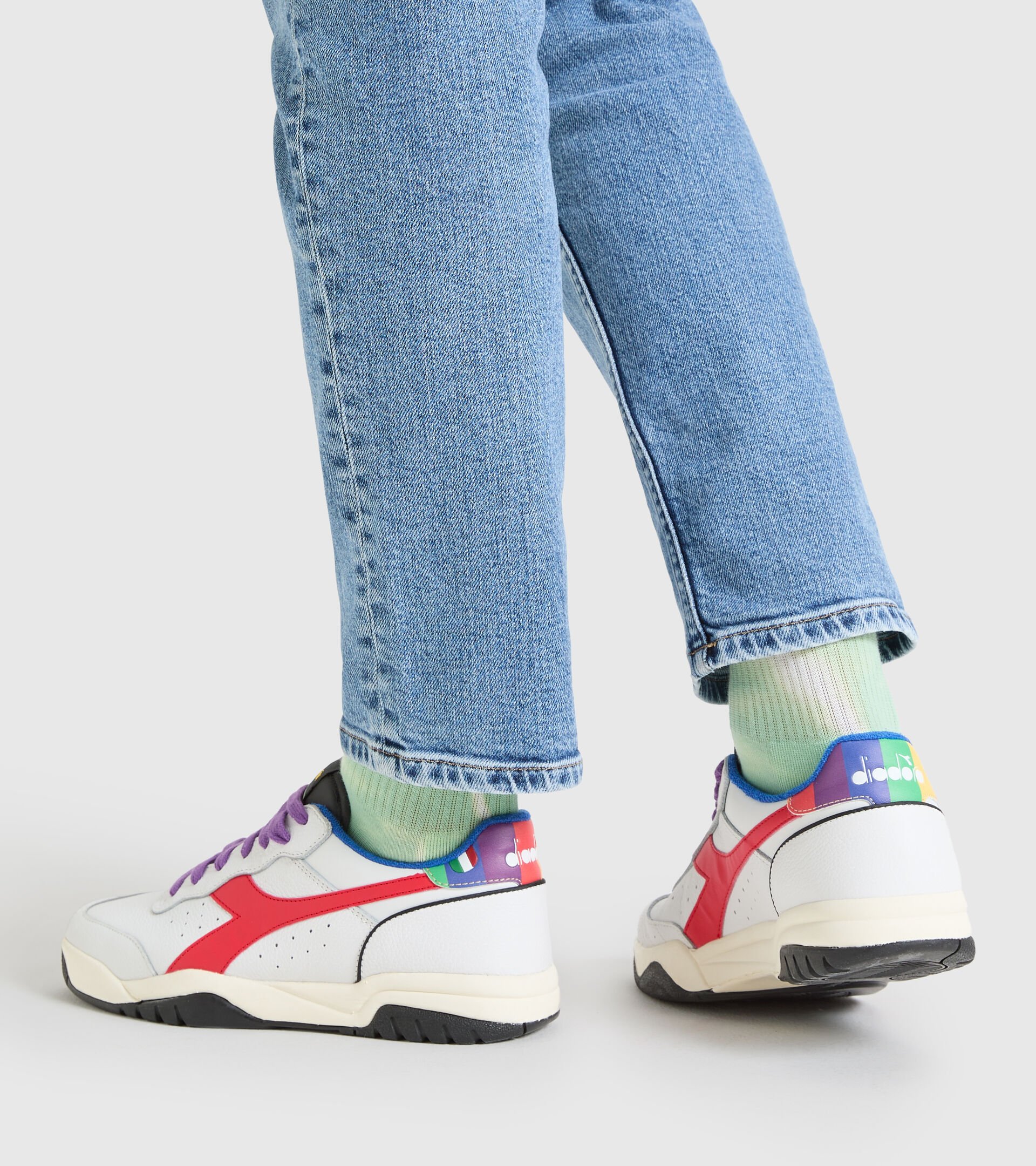 Zapatillas deportivas - Hombre MAVERICK PRISM WHITE/RED/GREEN/ROYAL/ORANGE - Diadora