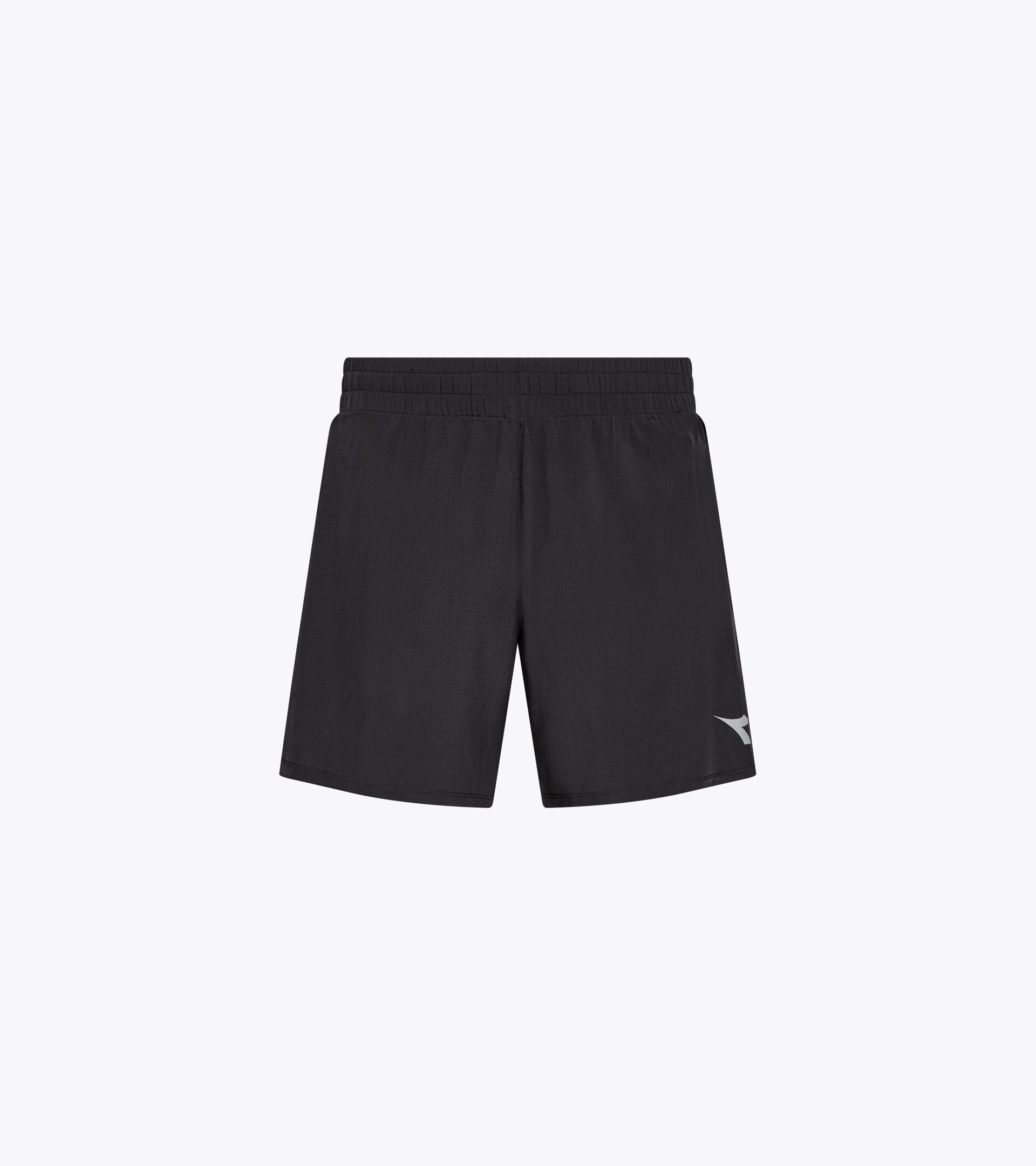 2 in 1 running shorts -  Training - Men’s SHORTS 2IN1 5'' RUN CREW BLACK - Diadora