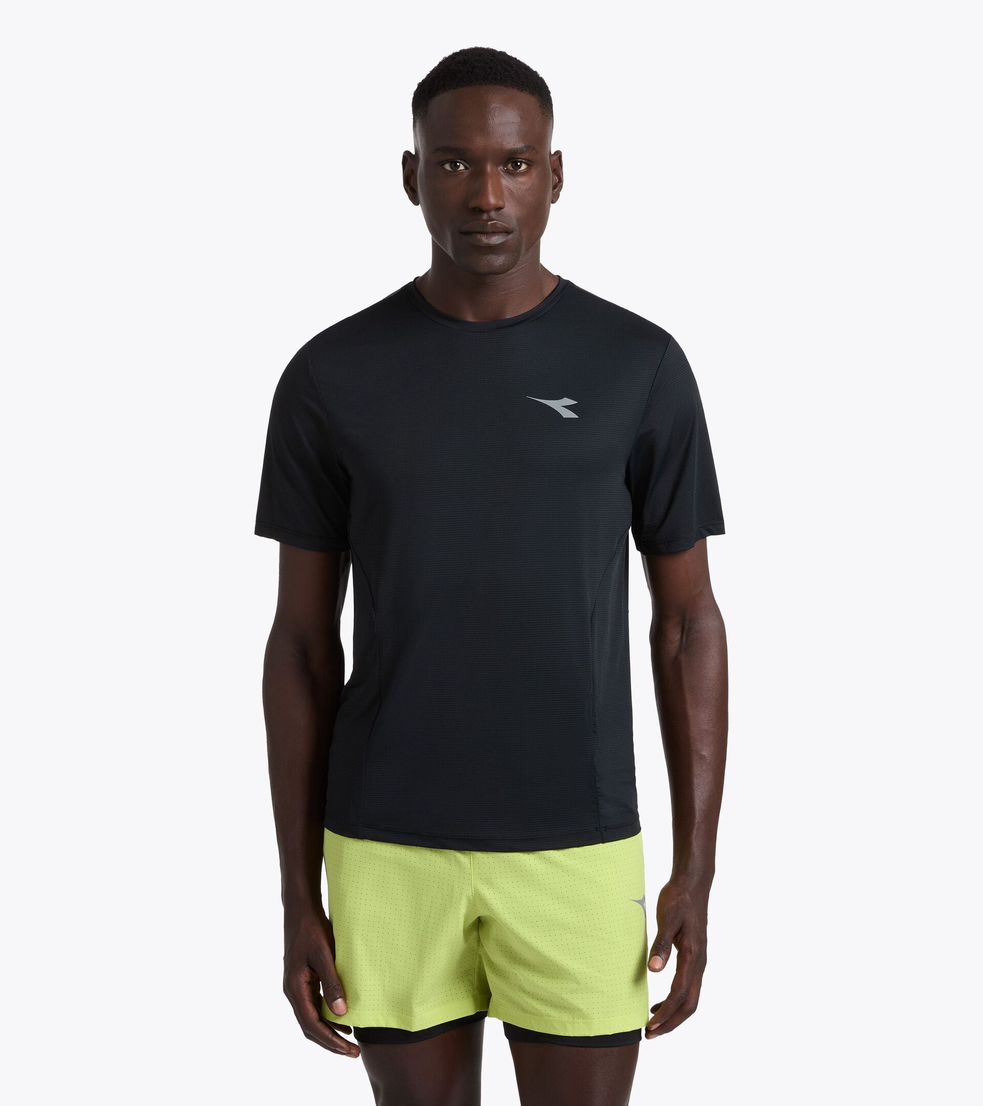 High-Performance Technical T-shirt - Training - Men&rsquo;s SS TECH T-SHIRT BLACK - Diadora