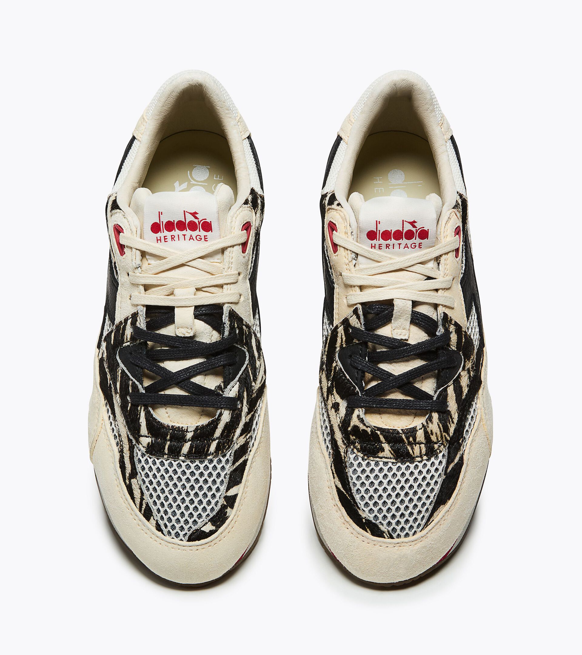 Zapatilla Heritage de piel laminada - Ca&ntilde;a baja - Mujer EQUIPE REVENGE TOTEM  WN BLANCO ASTRO - Diadora