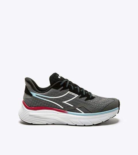 Running Shoes - Man EQUIPE NUCLEO STEEL GRAY/WHITE/BLACK - Diadora