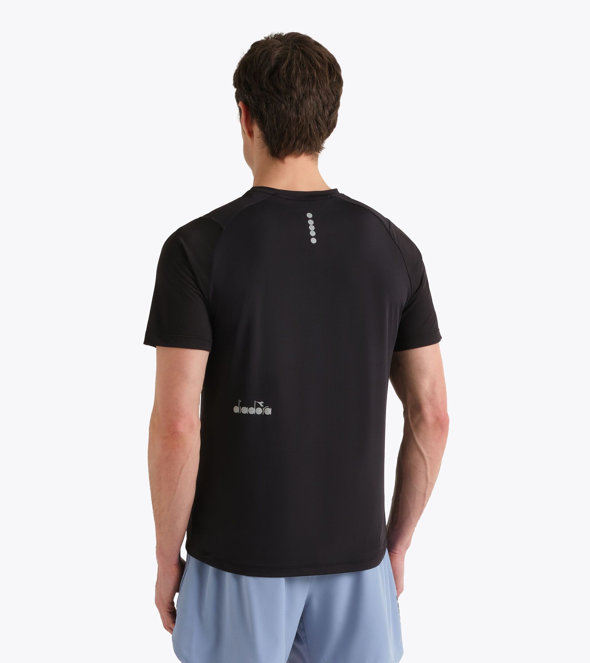 Camiseta de running  - Transpiraci&oacute;n y confort - Hombre SS T-SHIRT TECH NEGRO - Diadora