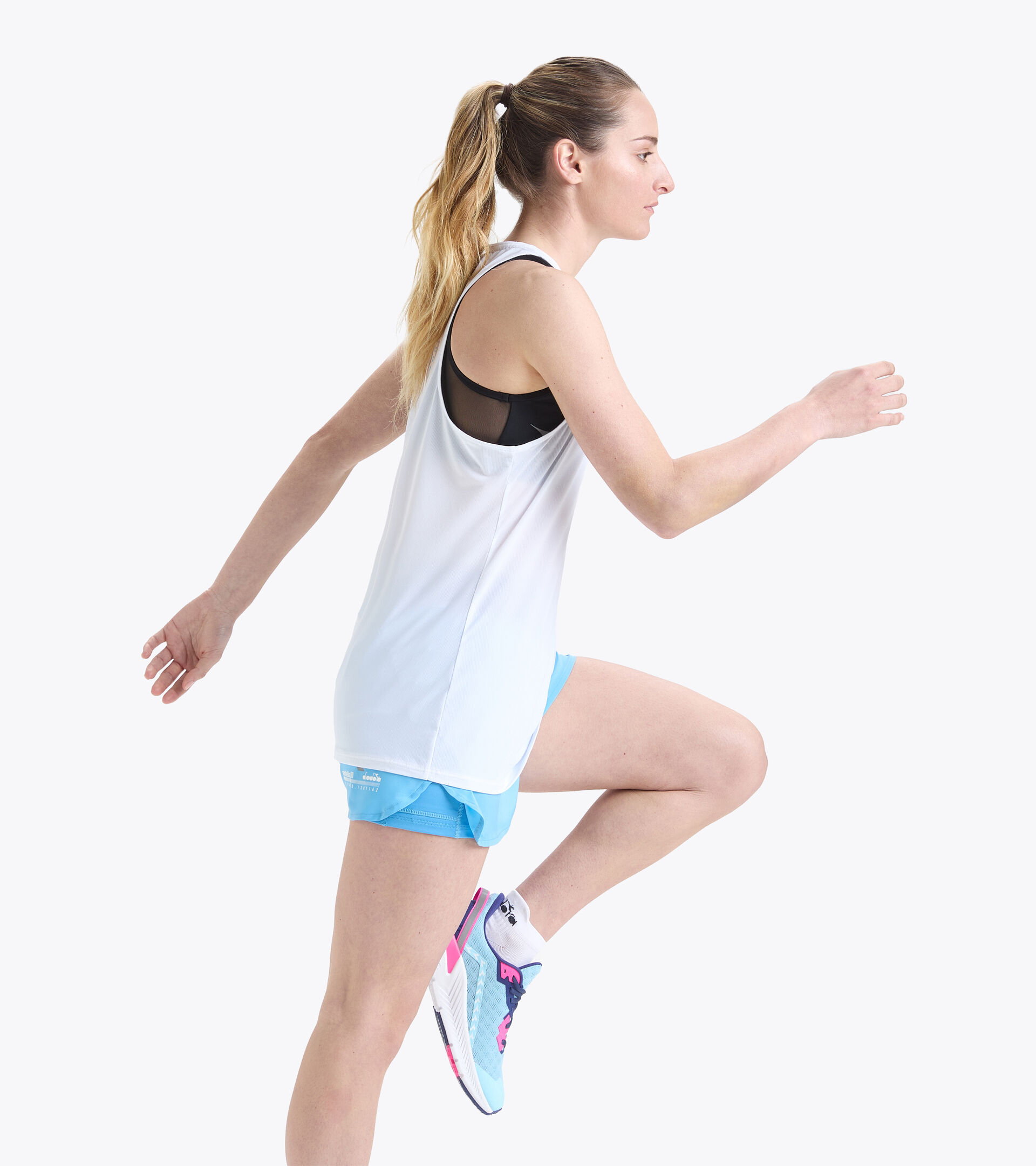 Tanktop zum Laufen - Damen L. SUPER LIGHT TANK BE ONE STRAHLEND WEISSE - Diadora