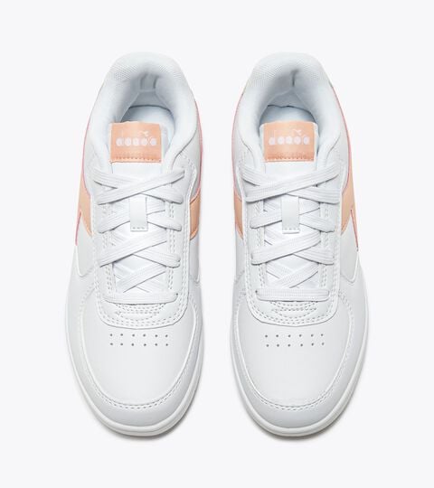 RAPTOR LOW GS, WHITE/PEACH PARFAIT Sports shoes - Youth 8-16 years RAPTOR LOW GS WHITE/PEACH PARFAIT - Diadora