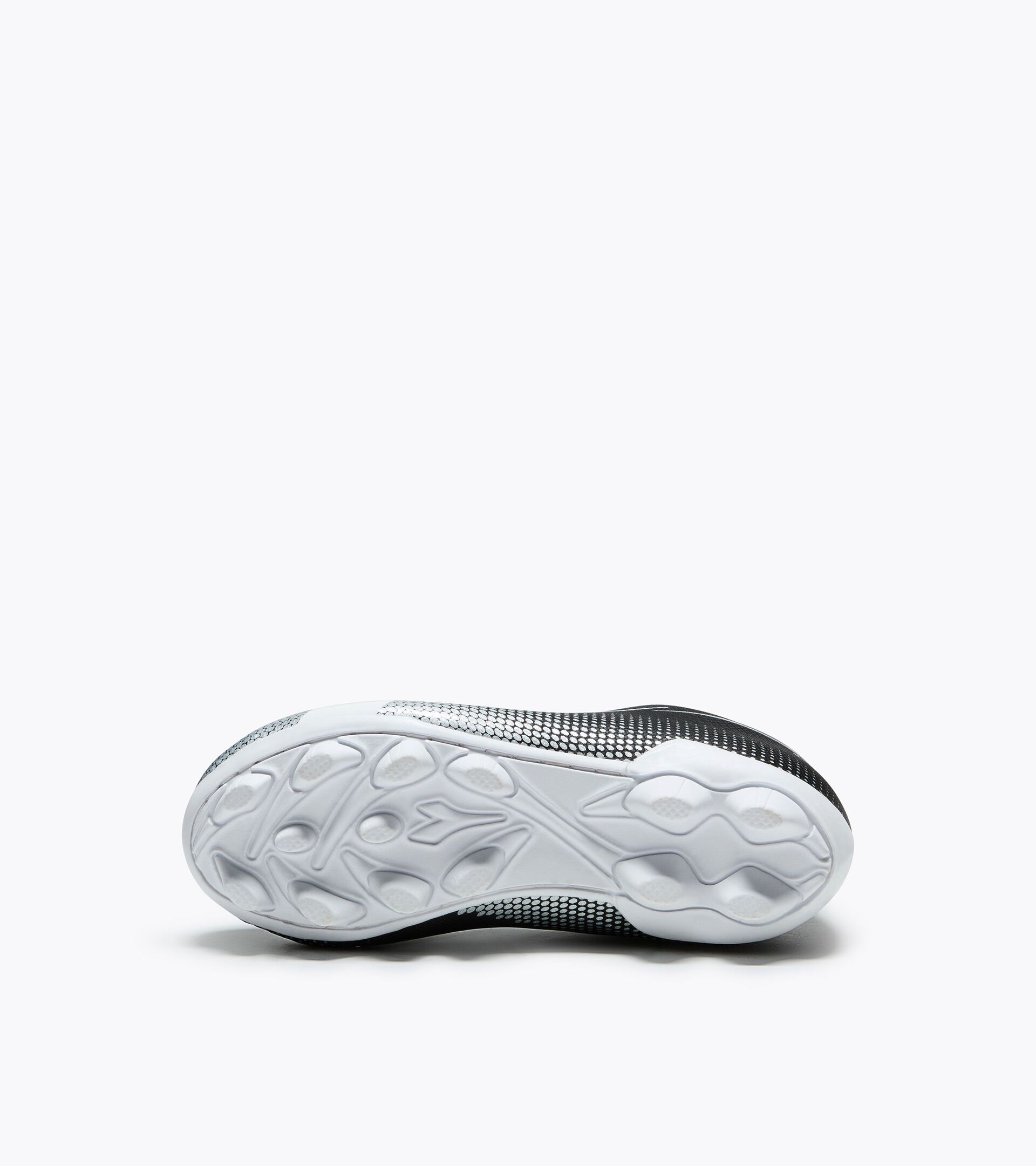 Chaussures de football pour terrains durs - Gar&ccedil;on et fille PICHICHI 9 JR MD NERO/BIANCO/ARGENTO DD - Diadora