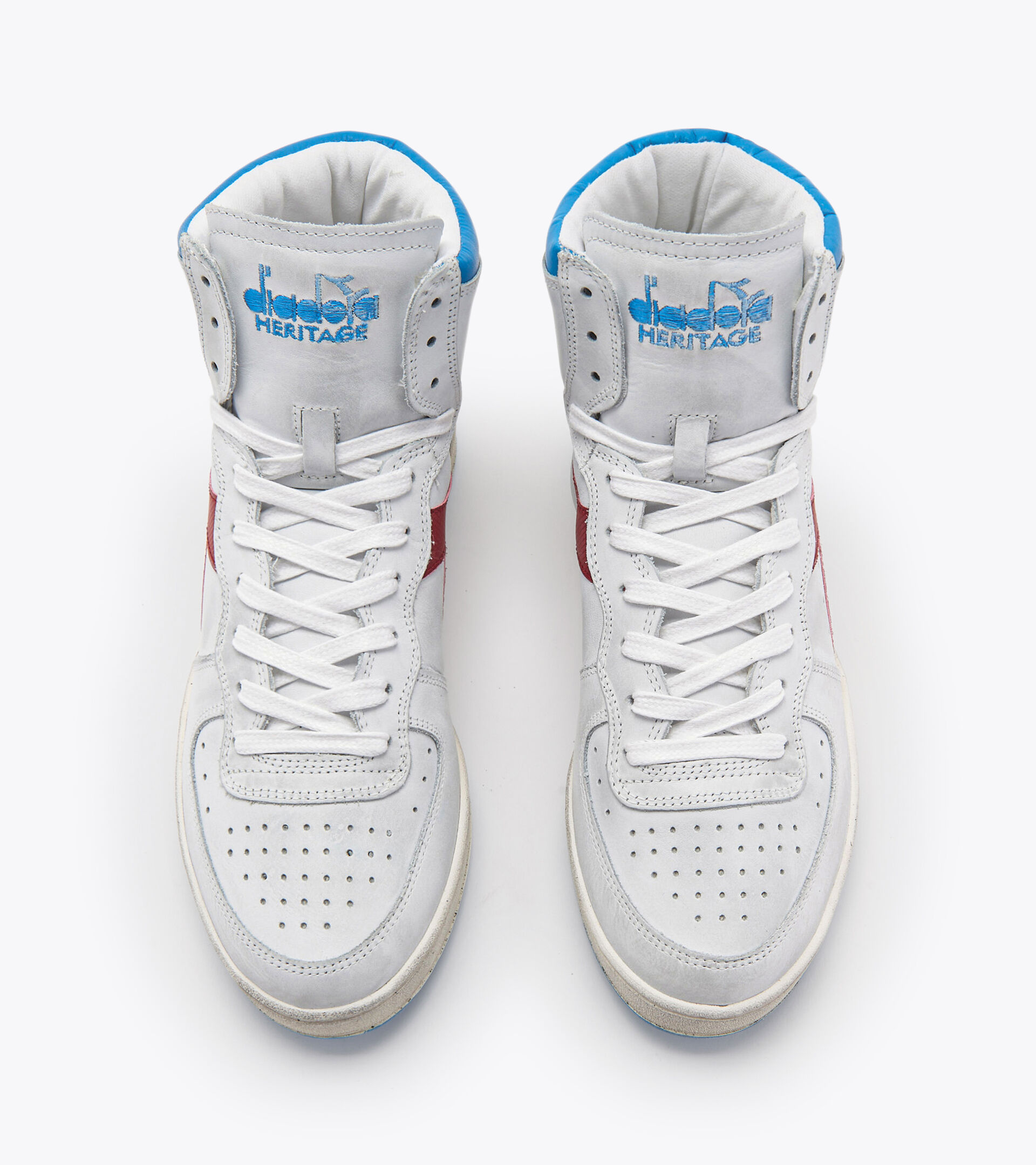 Heritage shoes - Unisex MI BASKET USED WHITE/BONNIE BLUE - Diadora