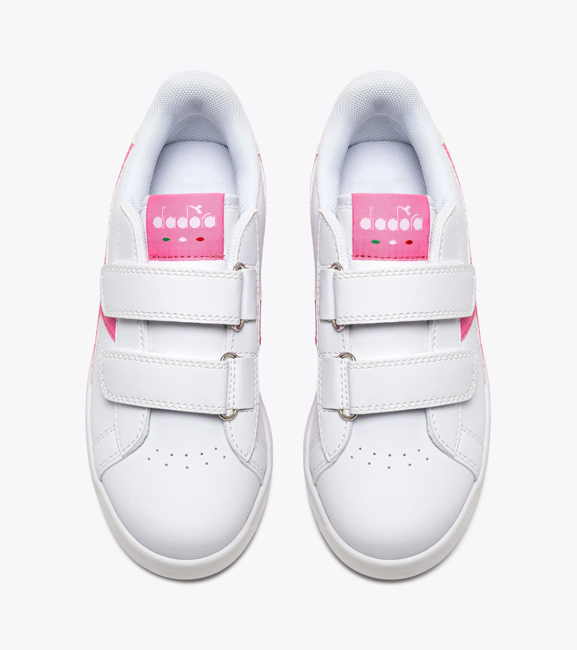 Sports shoes - Kids 4-8 years GAME P PS GIRL WHITE/PINK CARNATION - Diadora