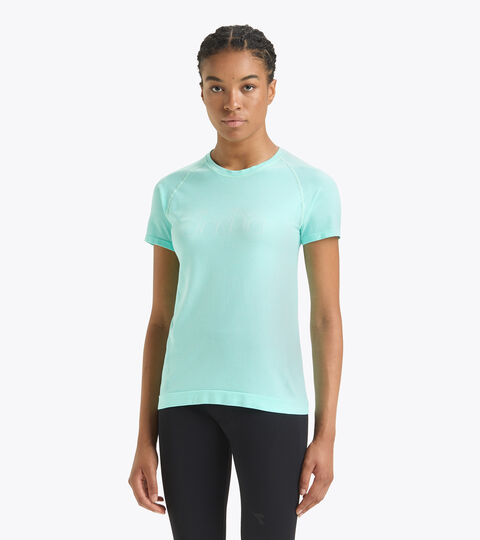 Running t-shirt - Made in Italy - Women L. SS T-SHIRT SKIN FRIENDLY ARUBA BLUE - Diadora