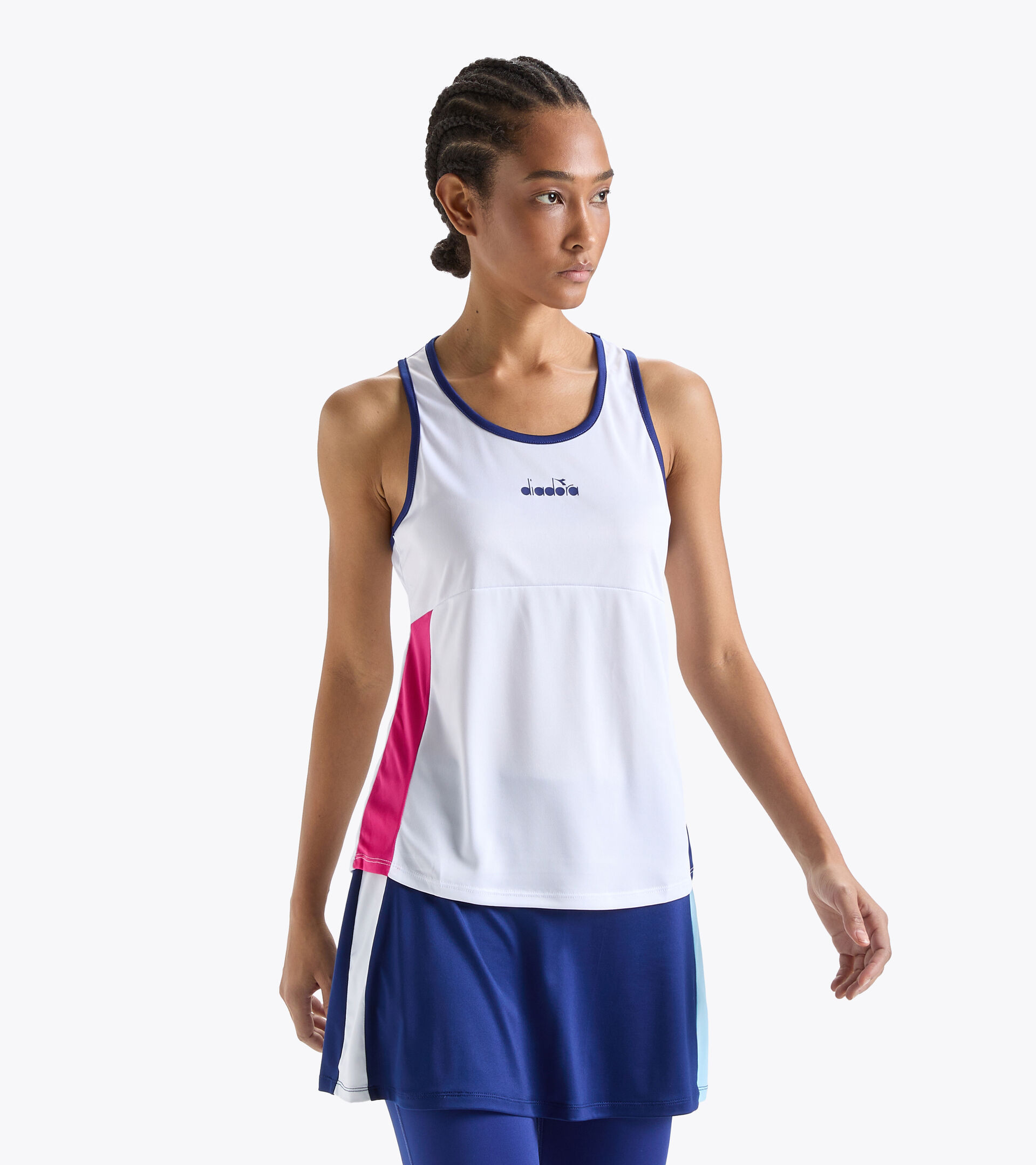 Running tank - Women L. CORE TANK OPTICAL WHITE - Diadora
