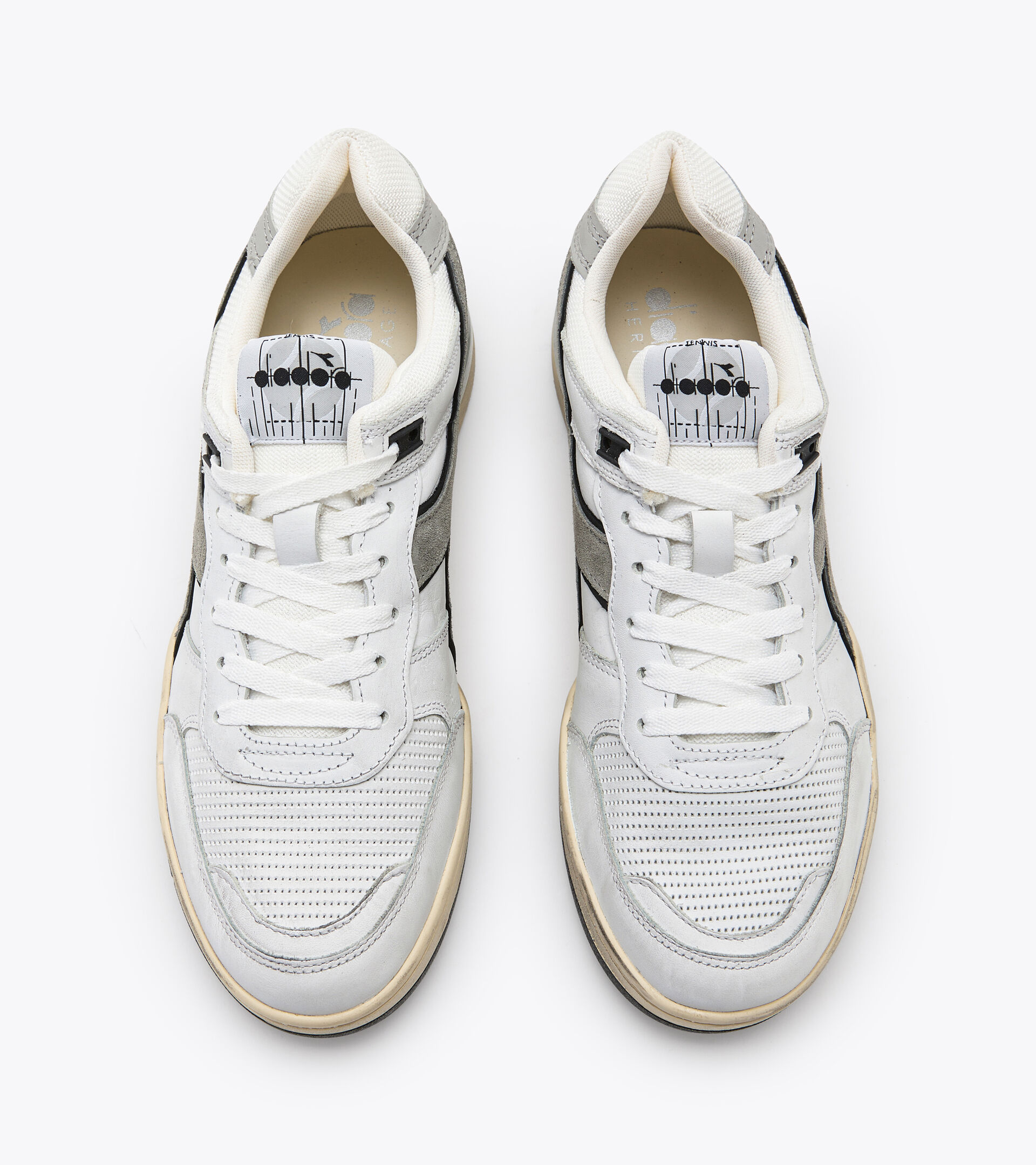 Heritage-Schuh - Unisex B.560 USED WEISS/GRAU VIOLETT - Diadora