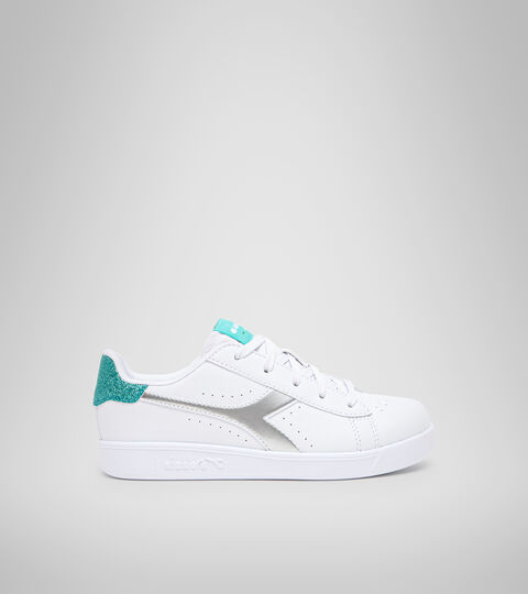 Sports shoes - Youth 8-16 years GAME P GS GIRL WHITE/BLUE TURQUOISE - Diadora