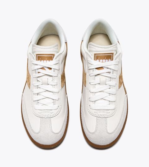 Leather sneakers - All-Gender TRAINER METAL WHITE/CROISSANT - Diadora