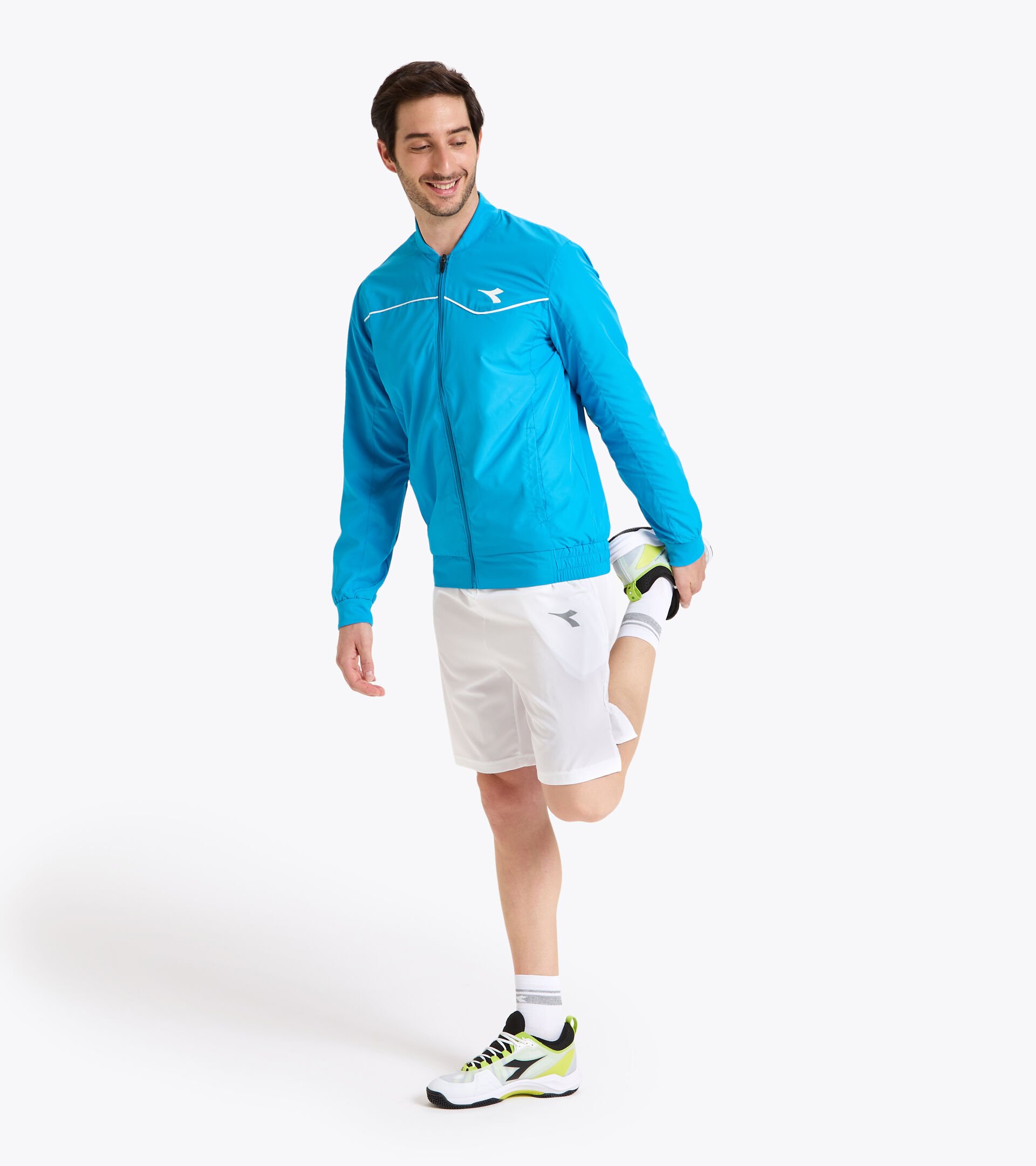 Chaqueta de tenis - Hombre JACKET COURT AZUL REAL FLUO - Diadora