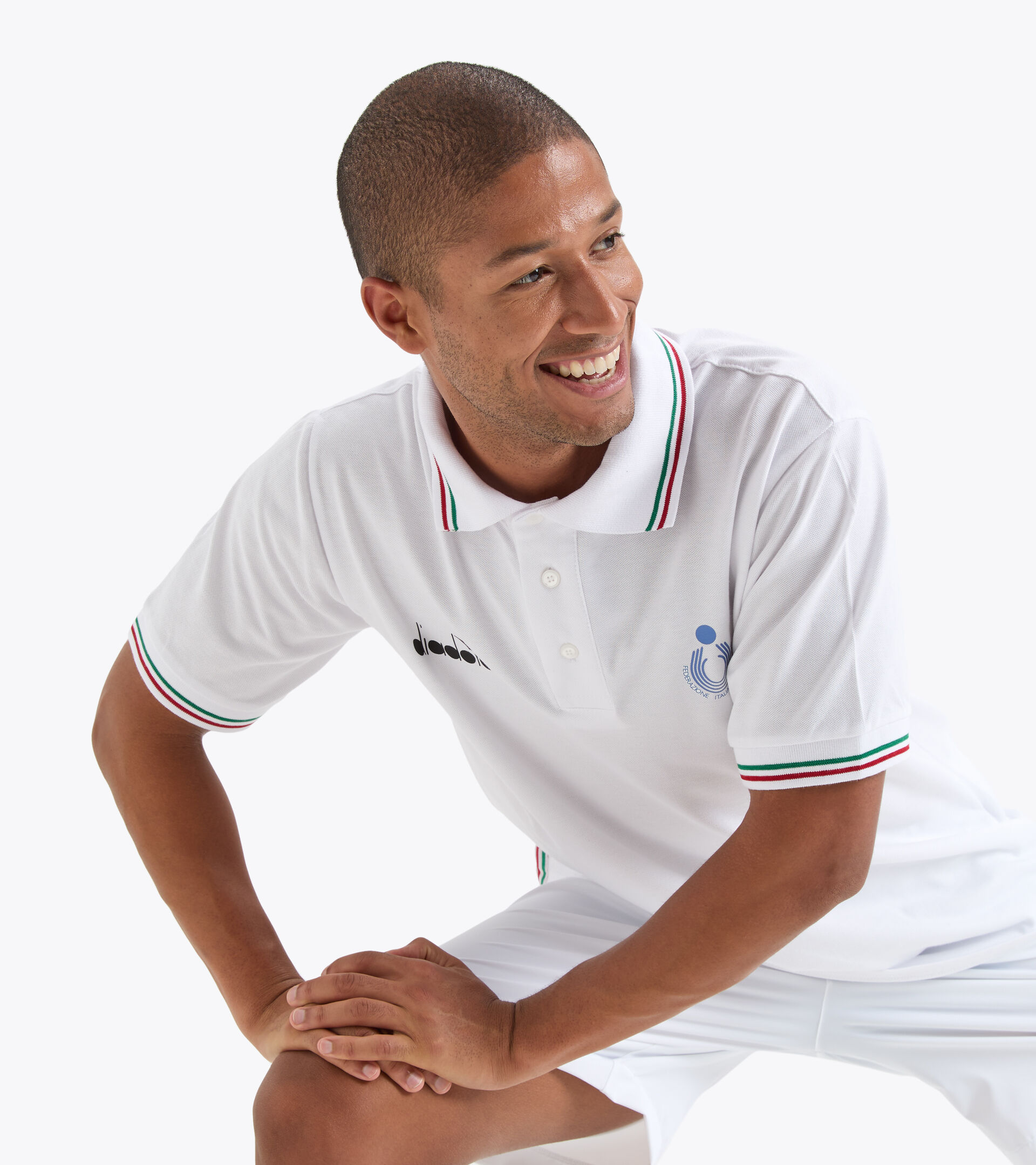 Polo de représentation - Équipe Nationale de Beach Volley POLO RAPPRESENTANZA BV ITALIA BLANC VIF - Diadora