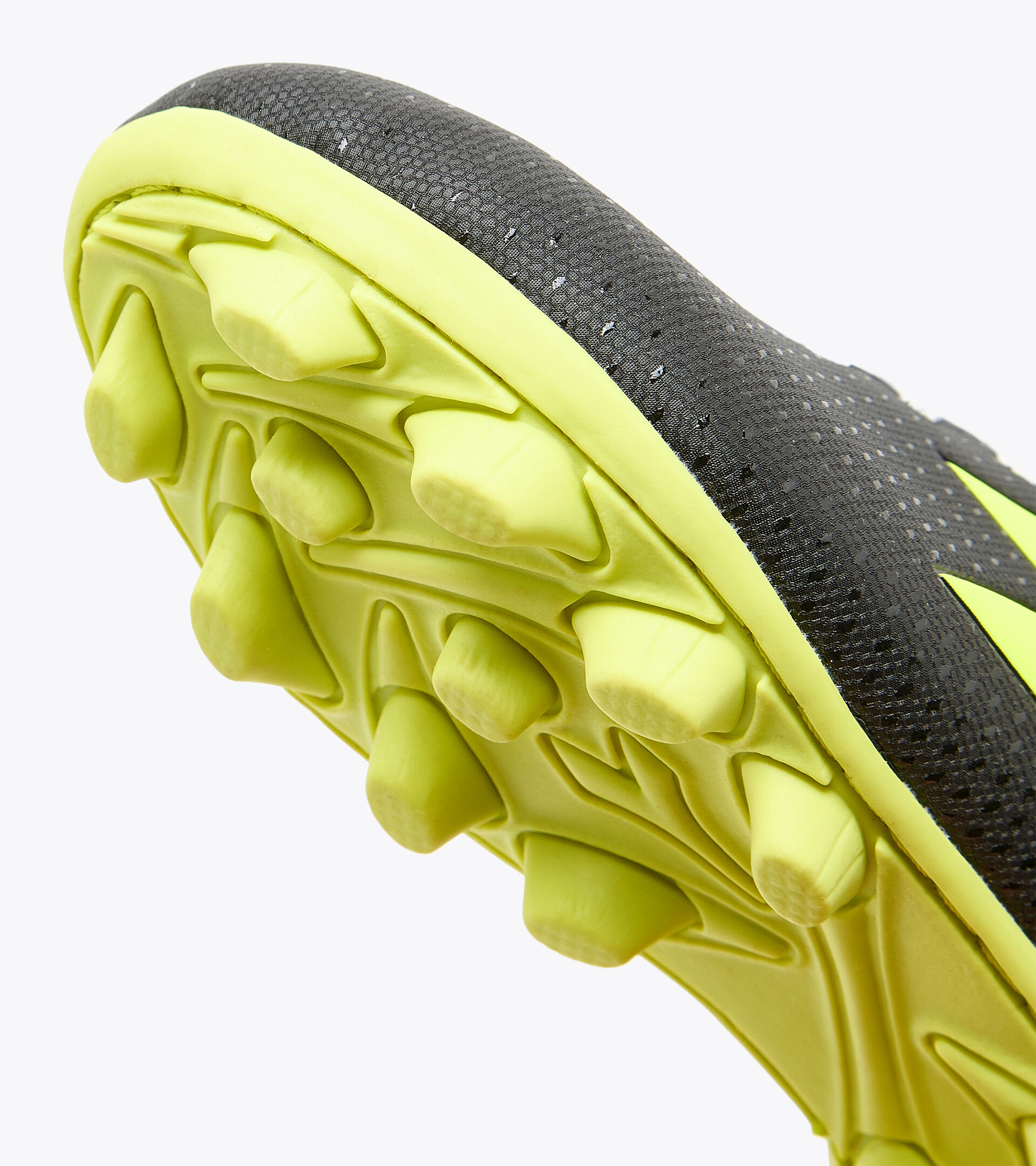 Junior football boots - Unisex PICHICHI 5 MD JR BLACK/YELLOW FL DD/WHITE - Diadora