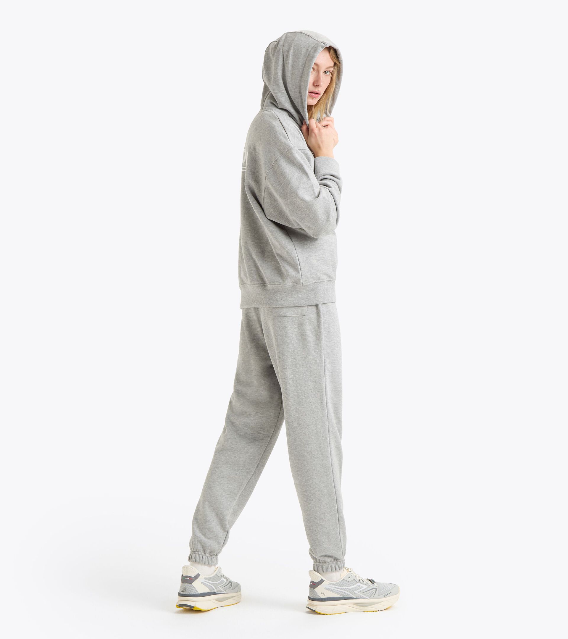 Legacy hoodie with a comfort fit - Made in Italy - All-Gender
 HOODIE LEGACY HIGH RISE MELANGE - Diadora