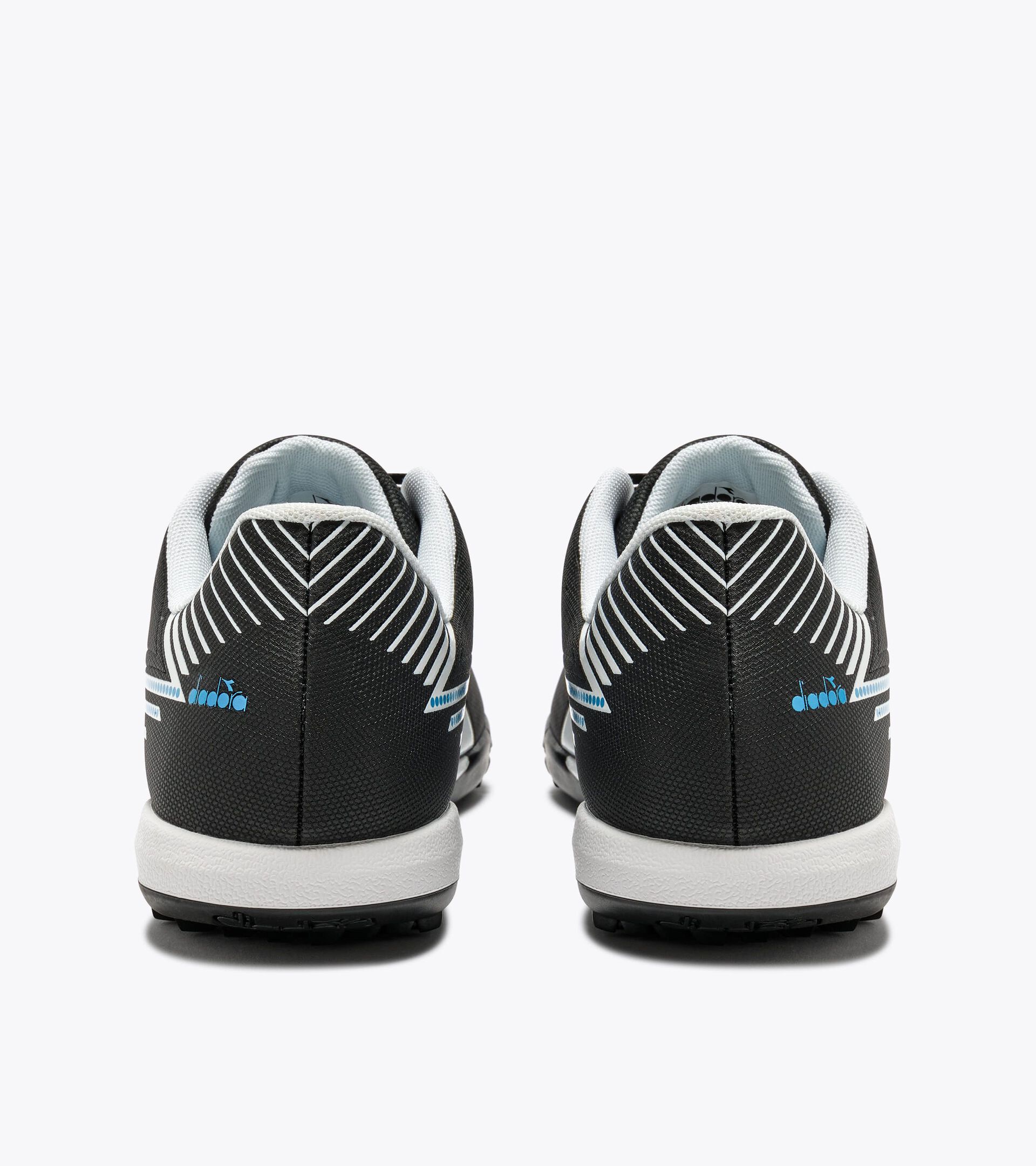 Calcio boots for synthetic grounds - Men&rsquo;s PICHICHI 8 TFR BLACK/WHITE/BLUE FLUO - Diadora