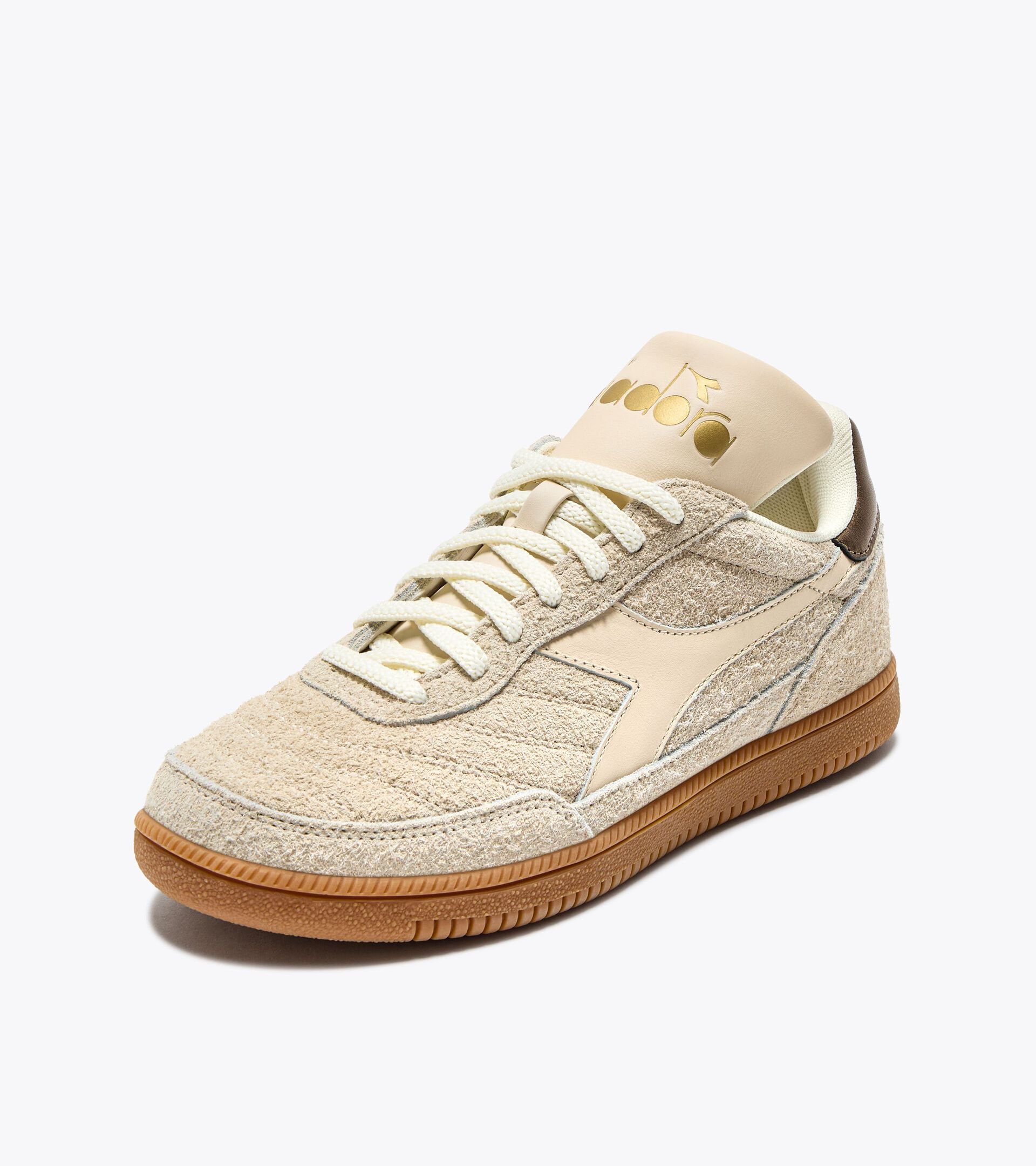 Suede leather sports sneakers - All-gender GOLD INDOOR HAIRY BEIGE BLEACHED - Diadora