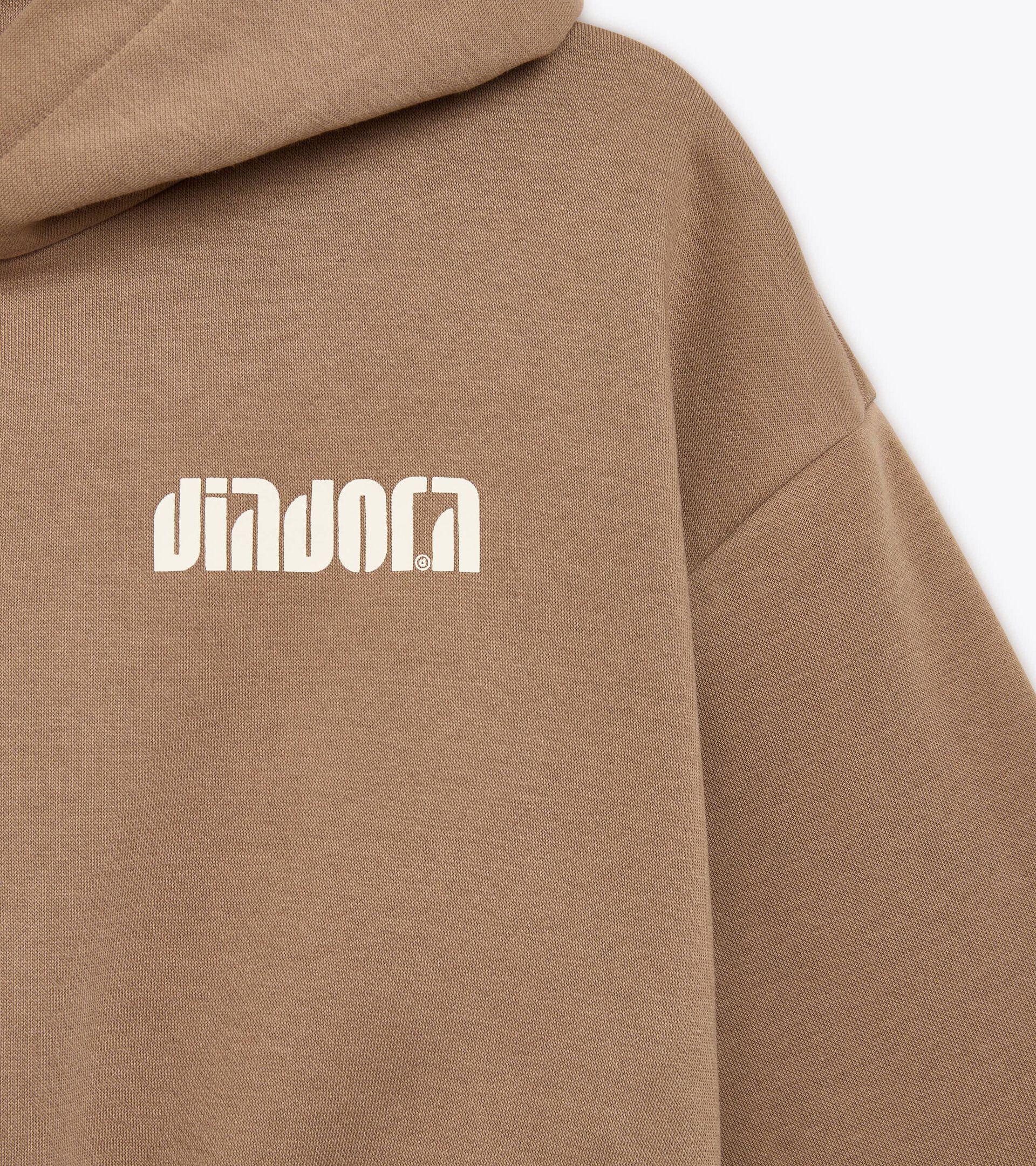 Cropped hoodie - Women's
 L. HOODIE ATHL. LOGO SEPIA TINT - Diadora