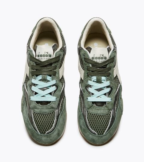 Heritage Sneaker - Low-Profile - Women&rsquo;s EQUIPE REVENGE MESH SW WN GREEN MUSHROOM - Diadora