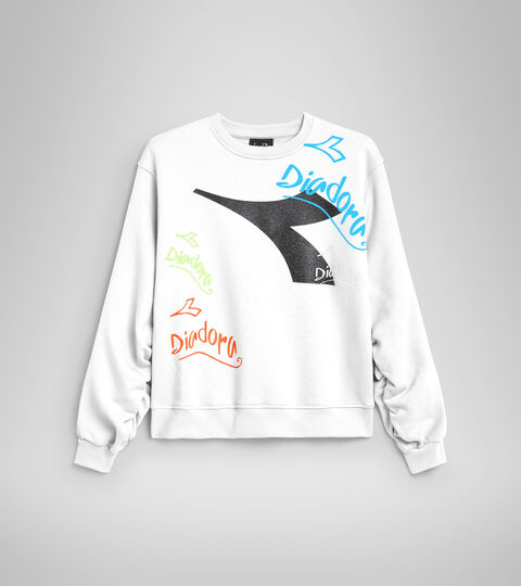 Sweatshirt mit Rundhalsausschnitt - Mädchen JG.SWEAT CREW D MARSHMALLOW - Diadora