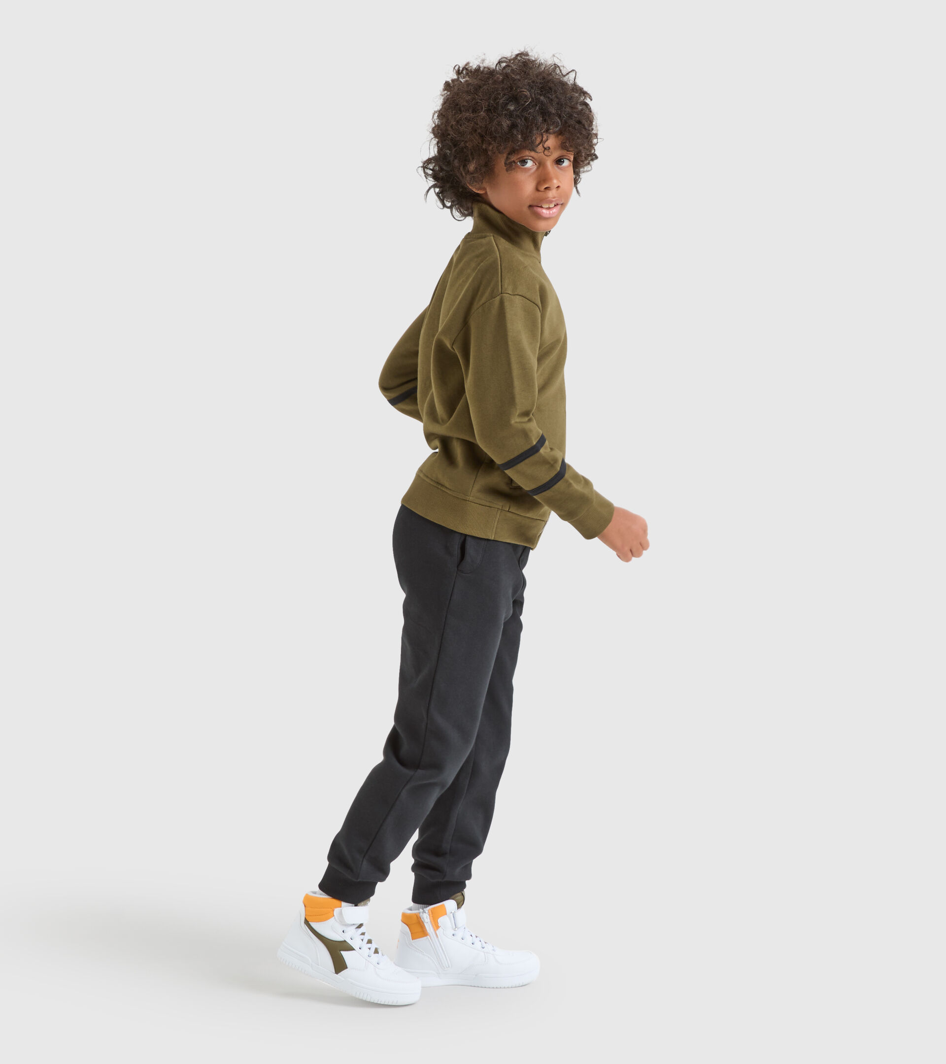 Tuta sportiva - Bambini/e JU.TRACKSUIT FZ CHROMIA VERDE KIWI - Diadora