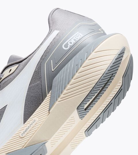 Running shoe - Energetic daily trainer - Men&rsquo;s CORSA ULTIMATE GRAY/WHIS WHITE/WH - Diadora