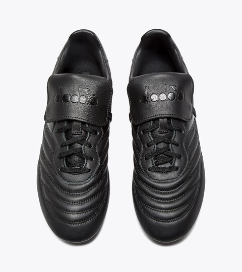 BRASIL LT T MDPU, BLACK/BLACK Calcio boots for firm ground - Men's BRASIL LT T MDPU BLACK/BLACK - Diadora