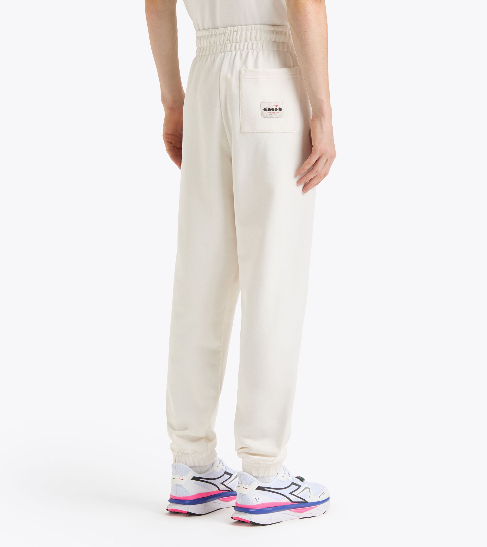 Legacy joggers with a comfort fit - Made in Italy - All-Gender
 PANTS LEGACY WHITE ALYSSUM - Diadora