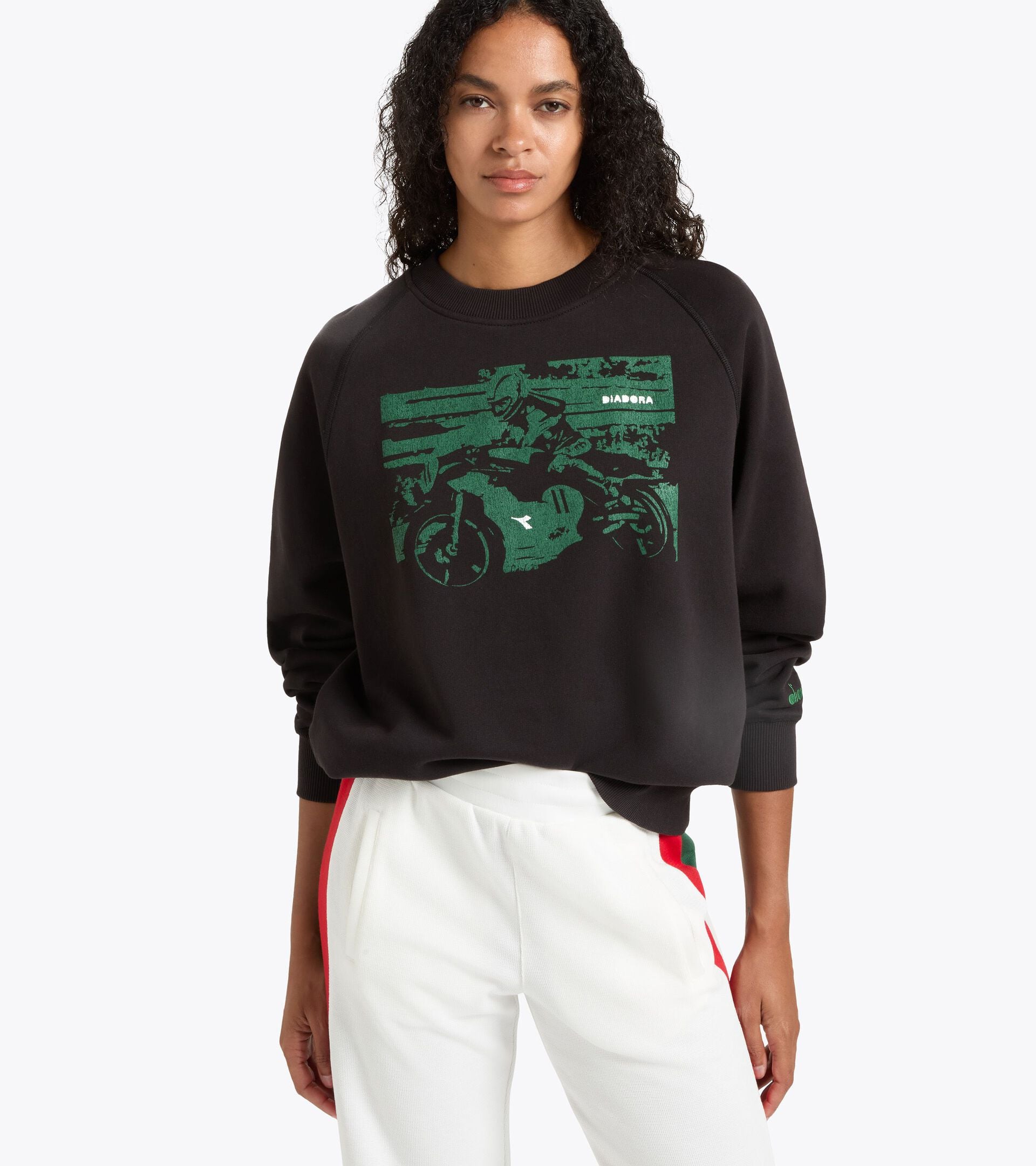 Legacy Crewneck Sweatshirt - Made In Italy - All-gender SWEATSHIRT CREW LEGACY JET BLACK - Diadora