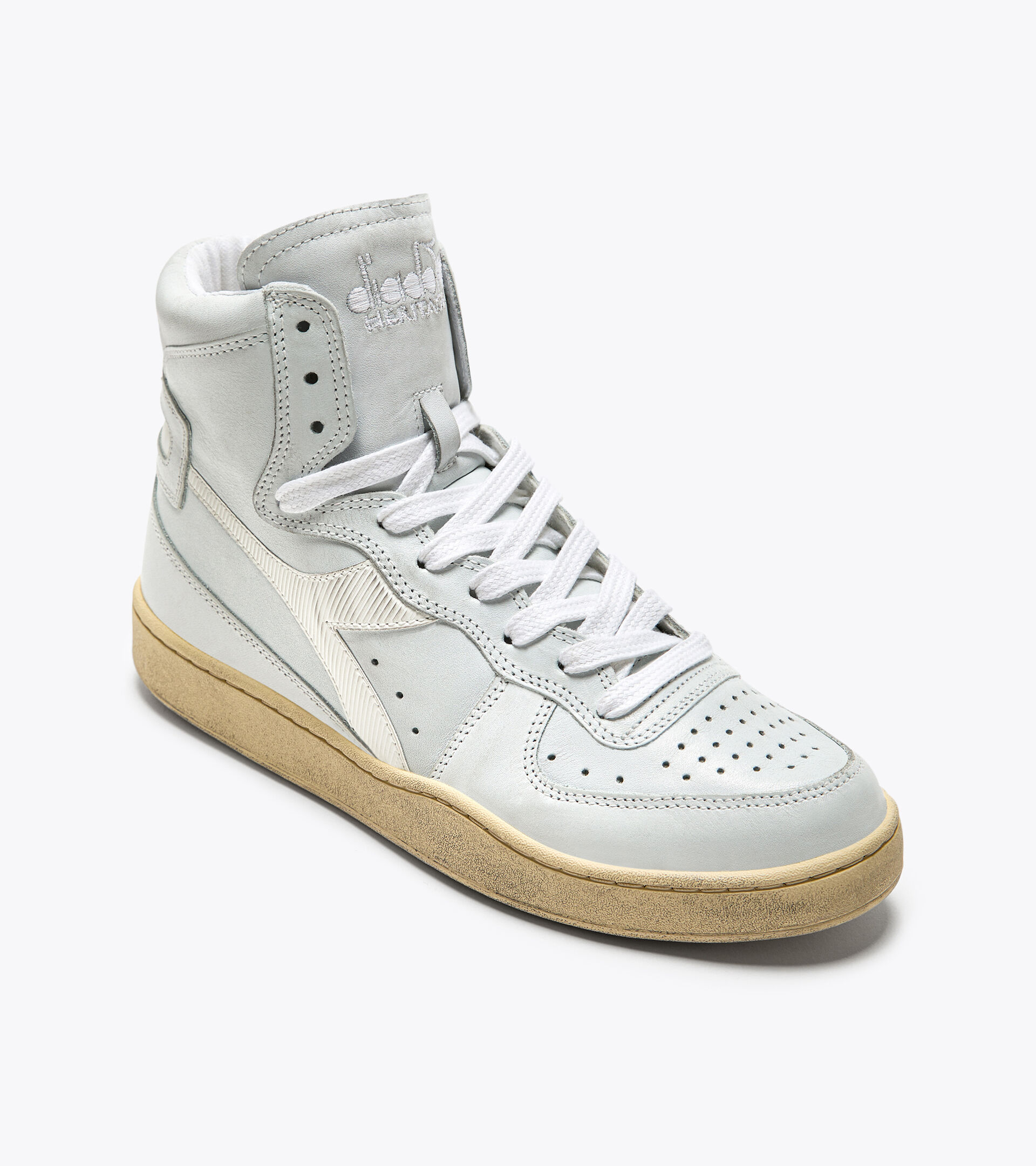 Heritage shoe - Unisex MI BASKET USED WHITE /WHITE - Diadora