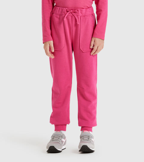 Apparel Sport BAMBINO JU. CUFF PANTS CUBIC ROSA MAGENTA Diadora