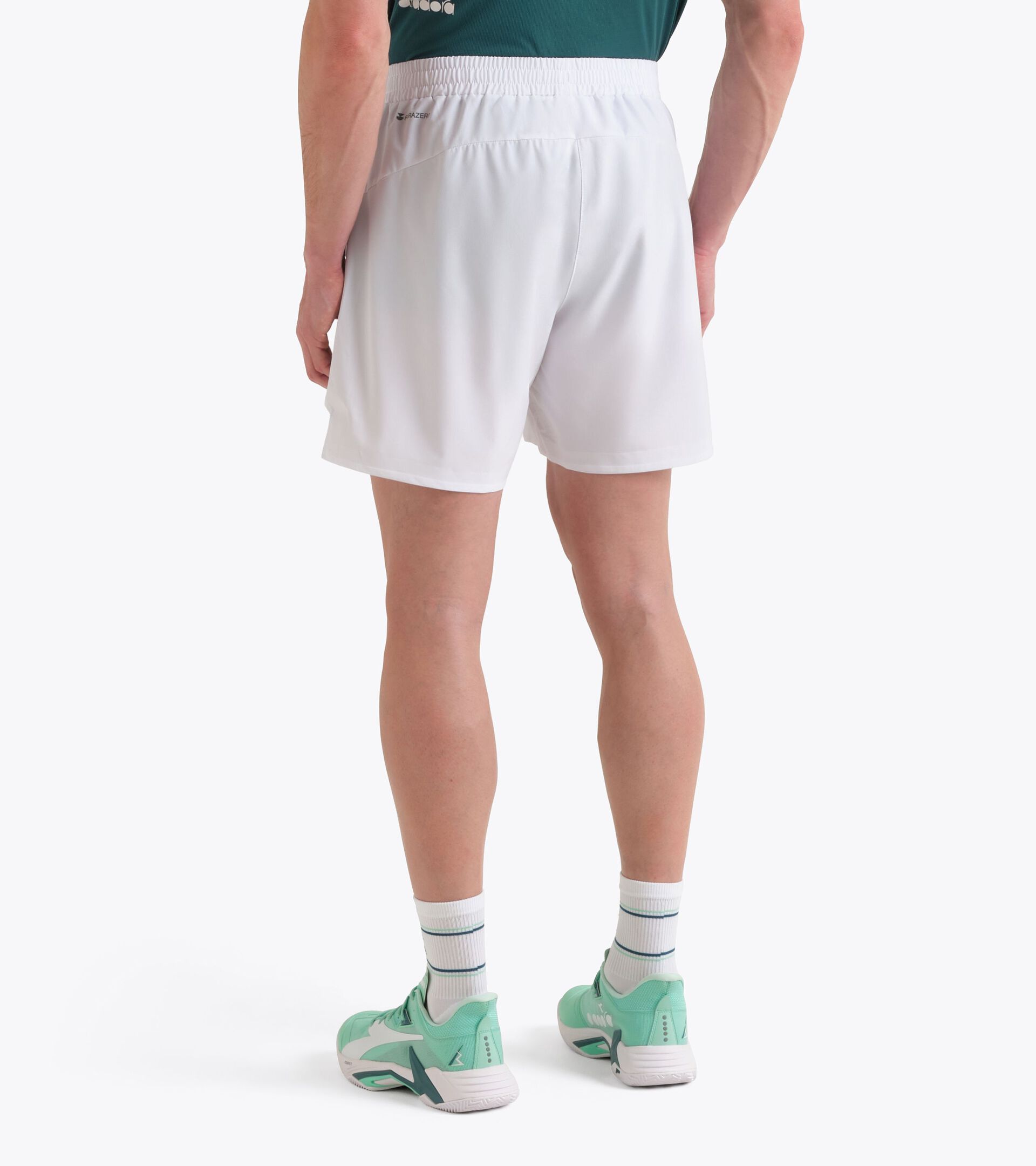 Shorts 6&rsquo;&rsquo; con tecnologia FIBRAZERO - Gara - Uomo
 SHORTS MATCH FIBRAZERO BIANCO OTTICO - Diadora