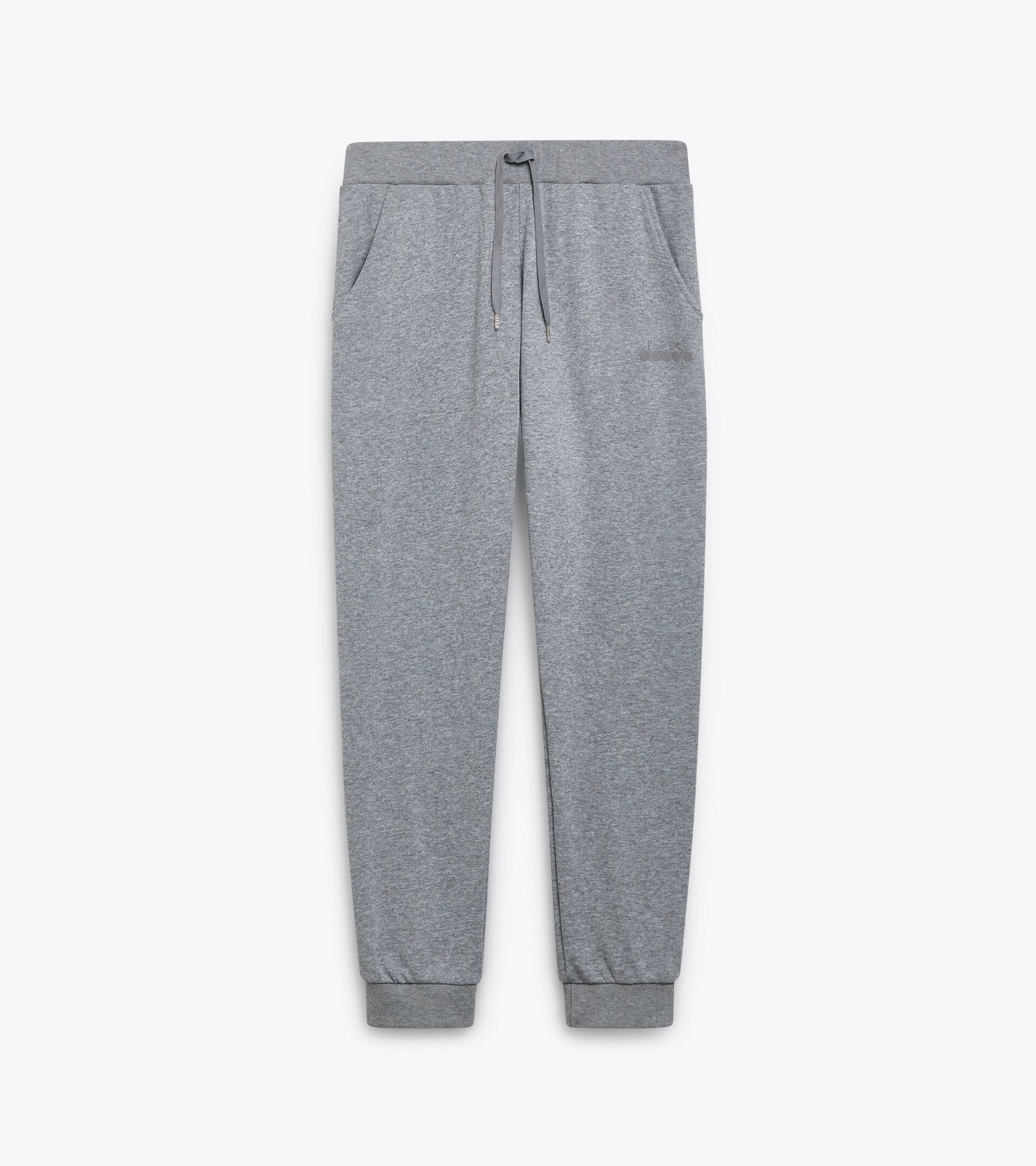 Sporty sweatpants - Made in Italy - Gender Neutral PANTS LOGO HIGH RISE MELANGE - Diadora