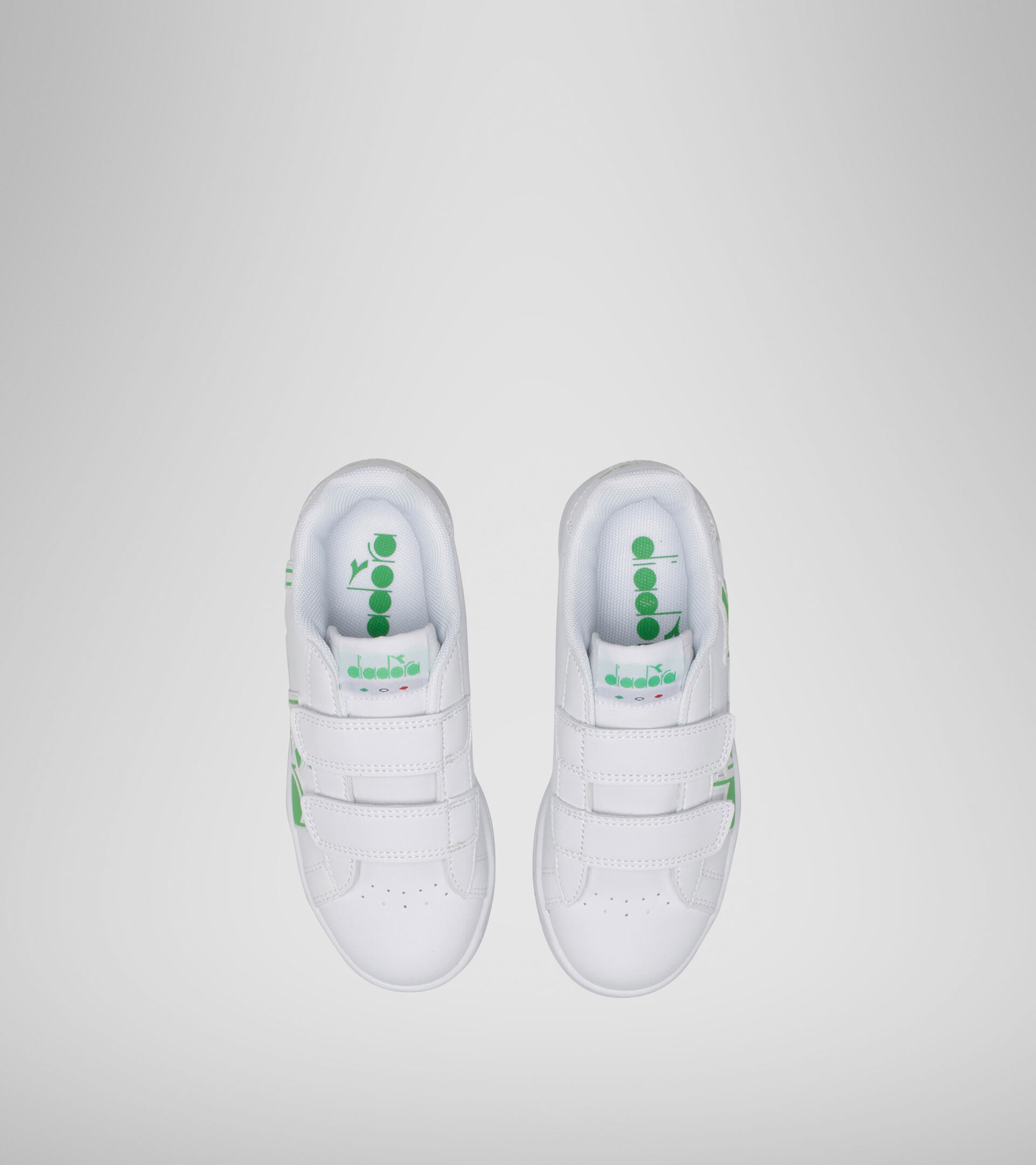 Sports shoe - Unisex kids GAME P BOLDER PS WHITE/GREEN EVIDENCE - Diadora