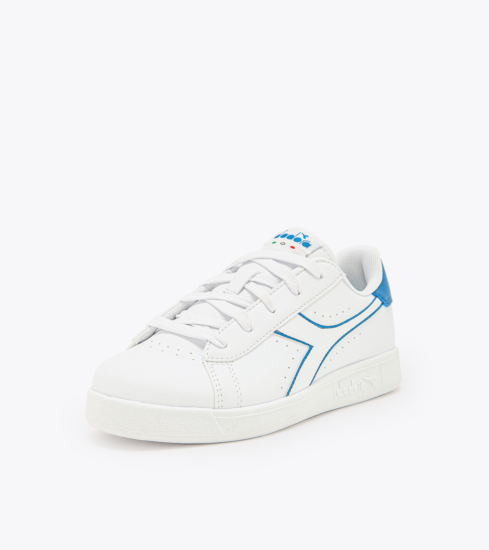 Sports shoes - Youth 8-16 years GAME P GS WHITE/BLUE VALLARTA - Diadora