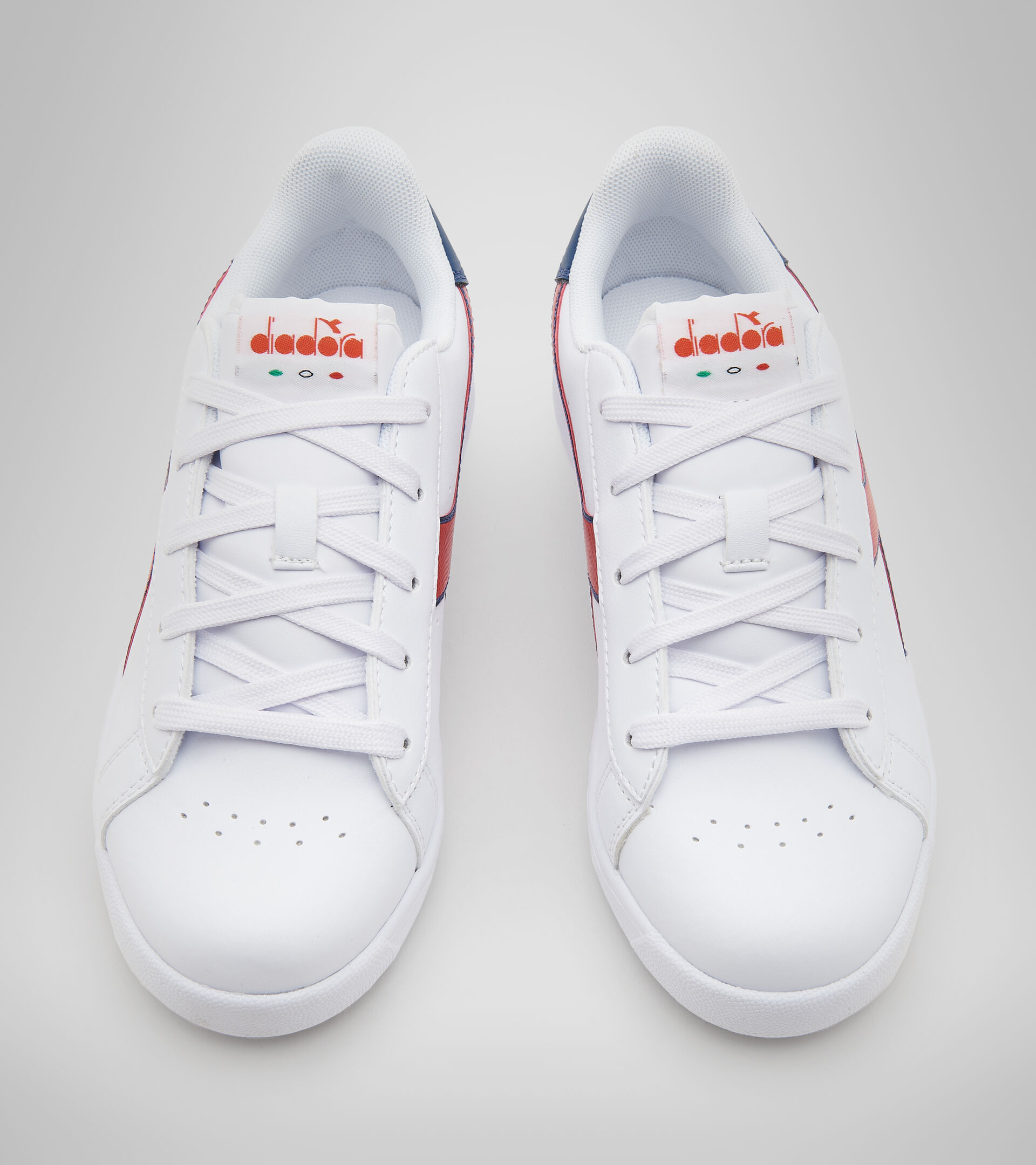 Sports shoes - Youth 8-16 years GAME P GS WHITE/AURORA RED - Diadora