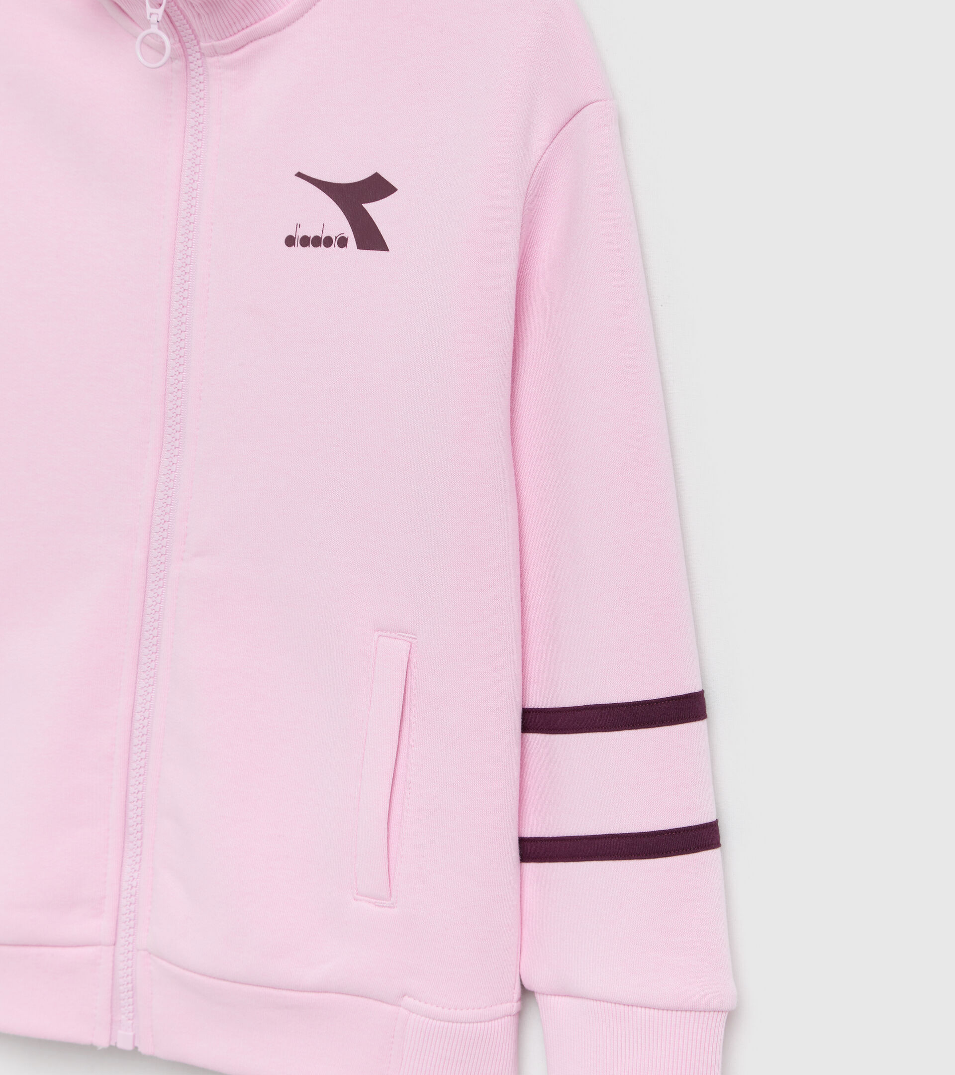 Tuta sportiva - Bambini/e JU.TRACKSUIT FZ CHROMIA ROSA LADY - Diadora