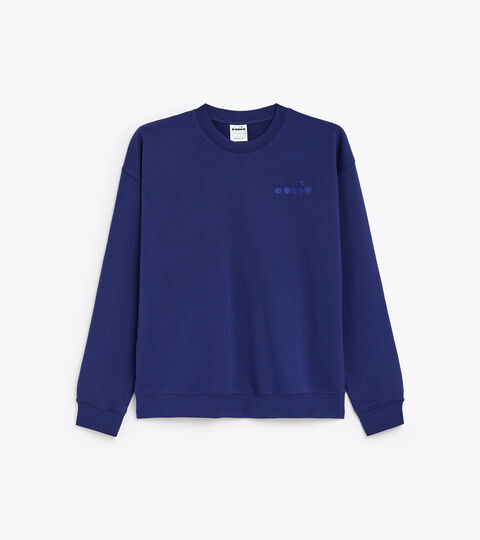 SWEATSHIRT CREW SPW LOGO, BLAUDRUCK Sweatshirt aus Baumwolle - Gender neutral SWEATSHIRT CREW SPW LOGO BLAUDRUCK - Diadora
