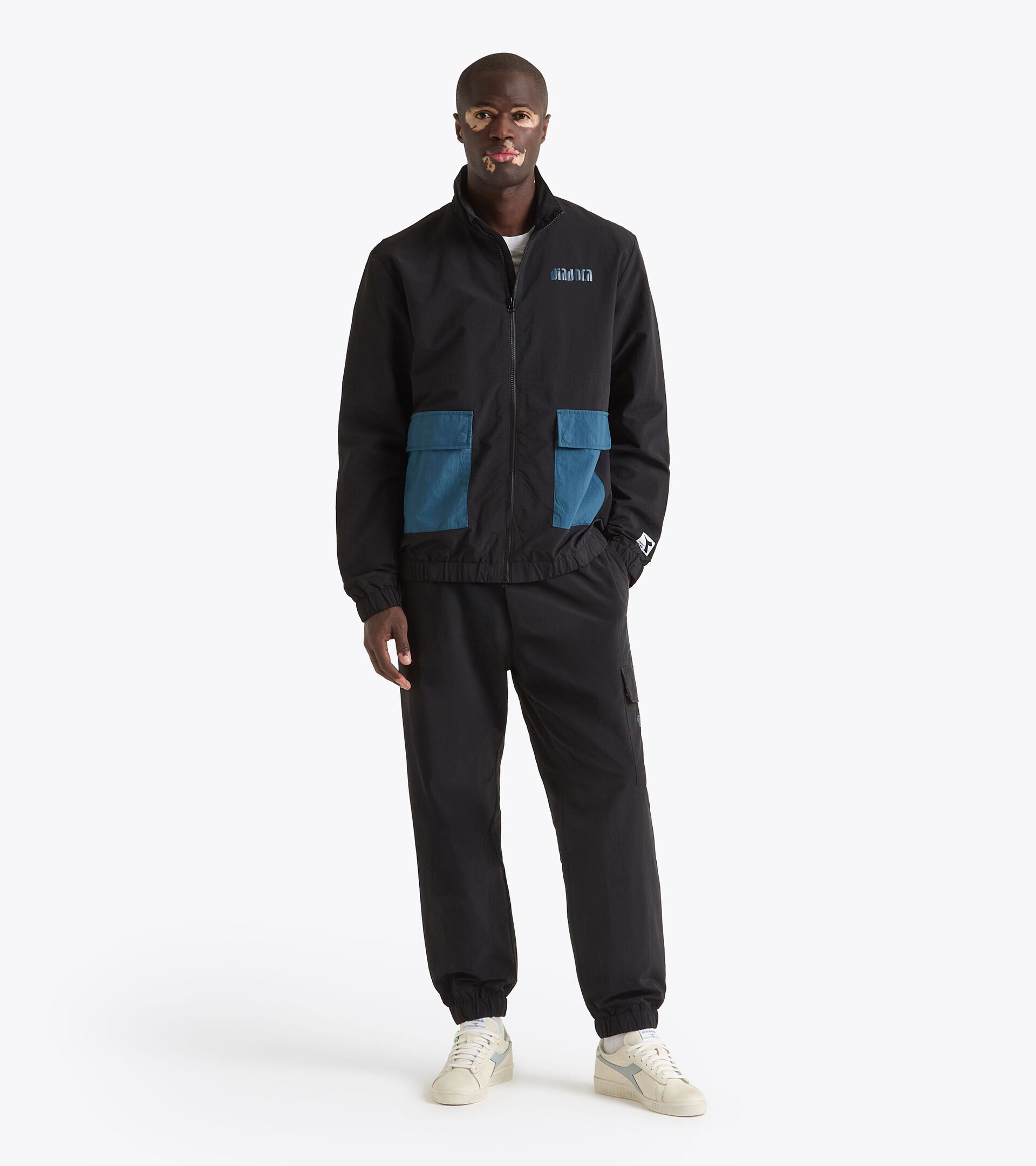 Taslan Tracksuit - All-gender
 TRACKSUIT ATHL. LOGO II BLACK - Diadora
