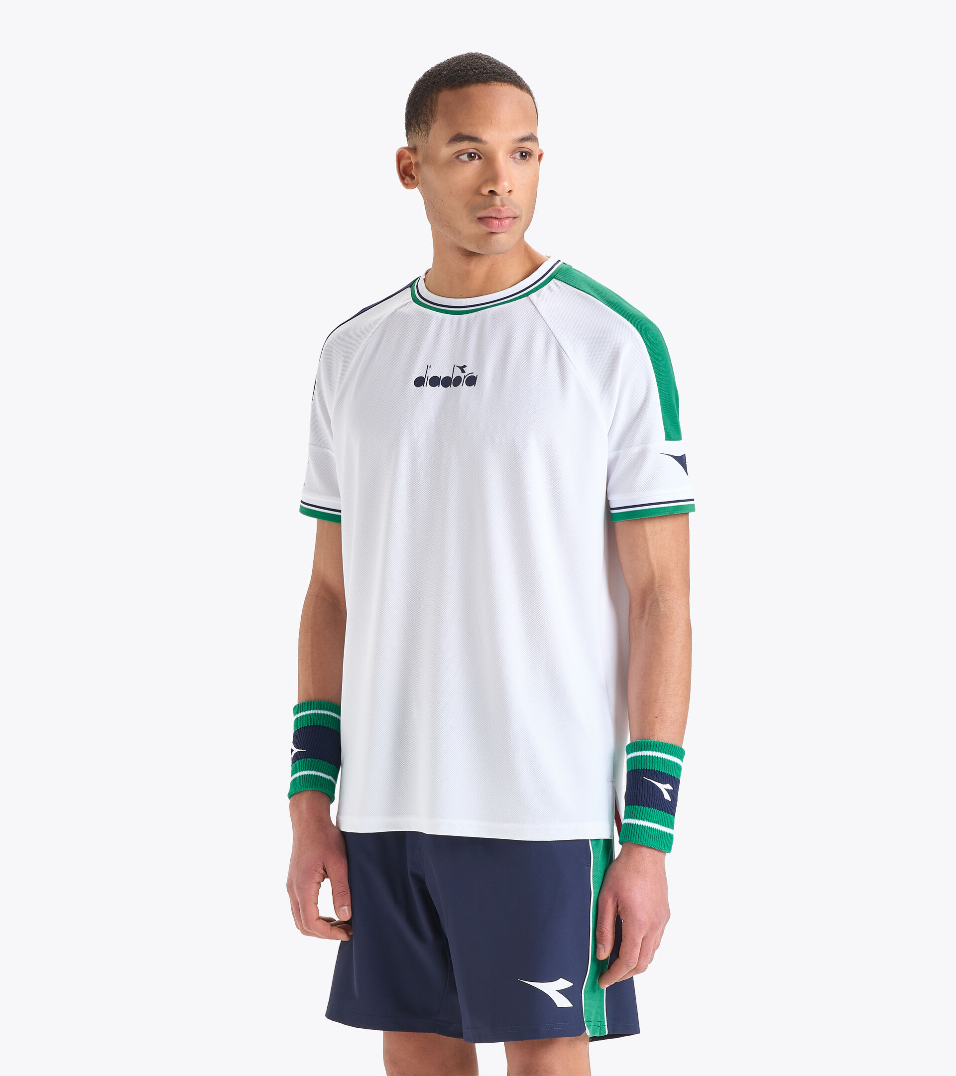 Camiseta de tenis - Hombre SS T-SHIRT ICON BLANCO VIVO - Diadora