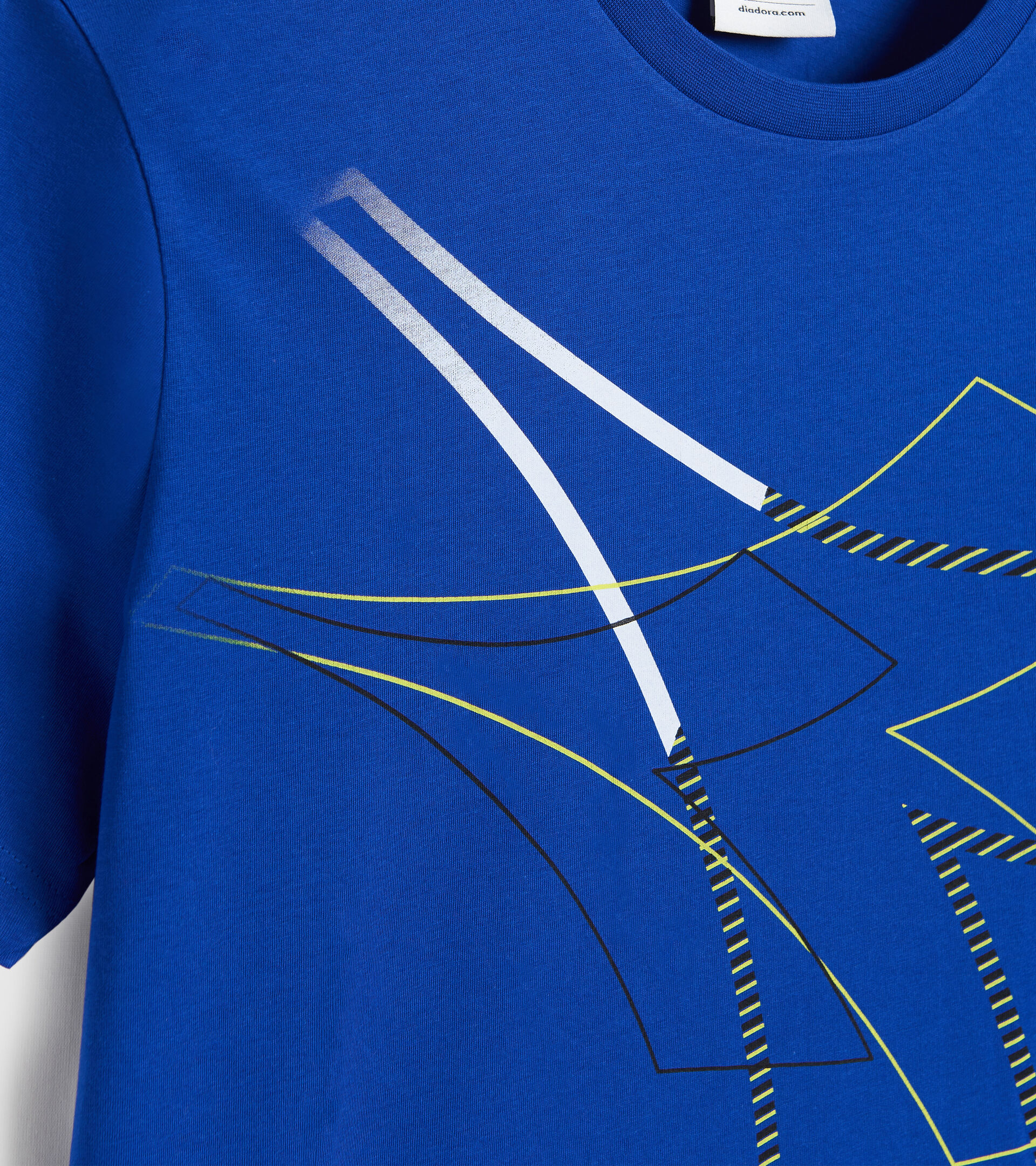 Cotton T-shirt - Men T-SHIRT SS TWIST TRUE BLUE - Diadora