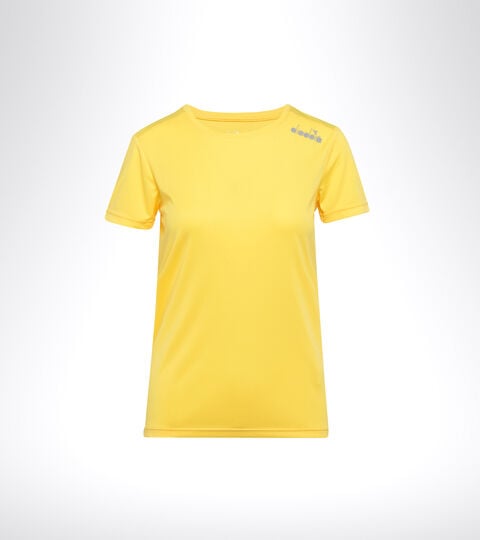 T-shirt de running - Femme L. SS CORE TEE CHARDONNERET JAUNE - Diadora