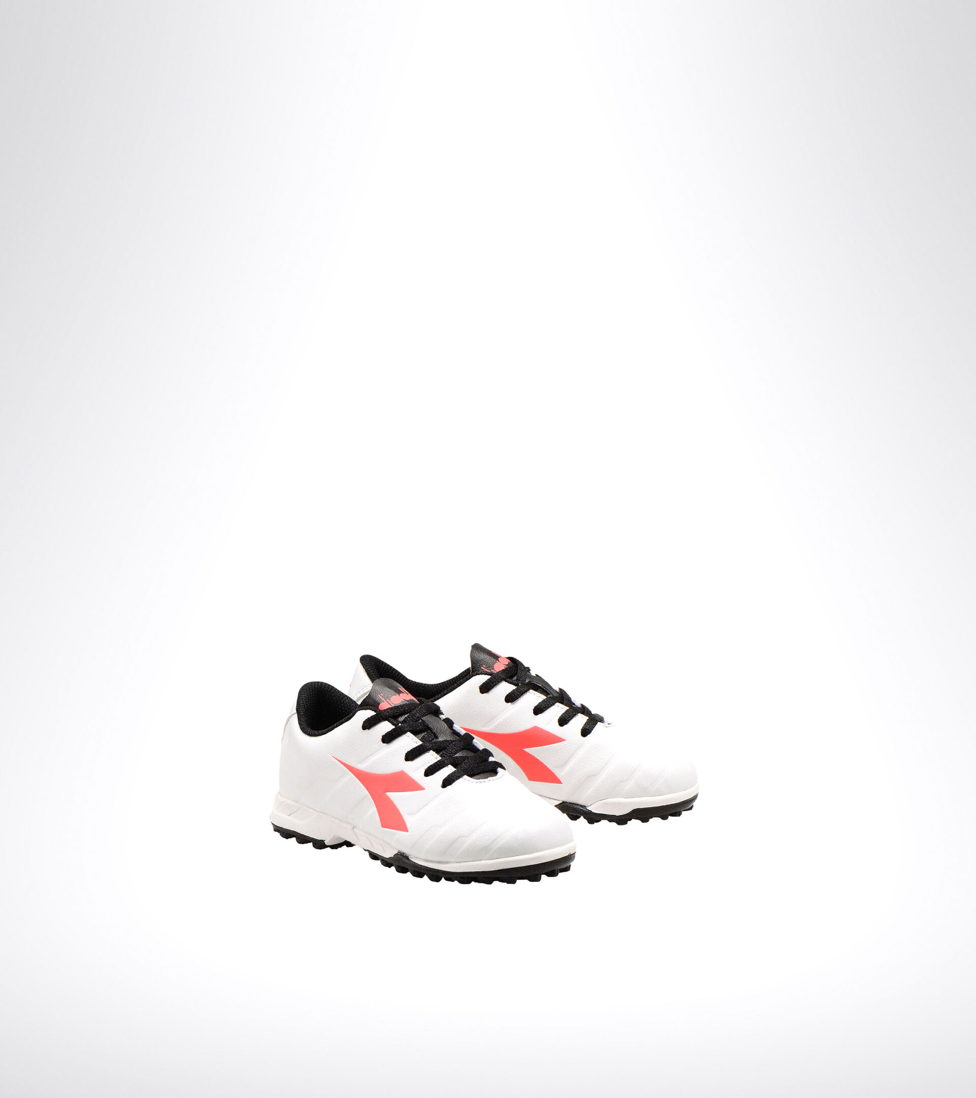 Hard ground and artificial turf football boot - Unisex kids PICHICHI 3 TF JR WHITE/BLACK/RED FLUO - Diadora
