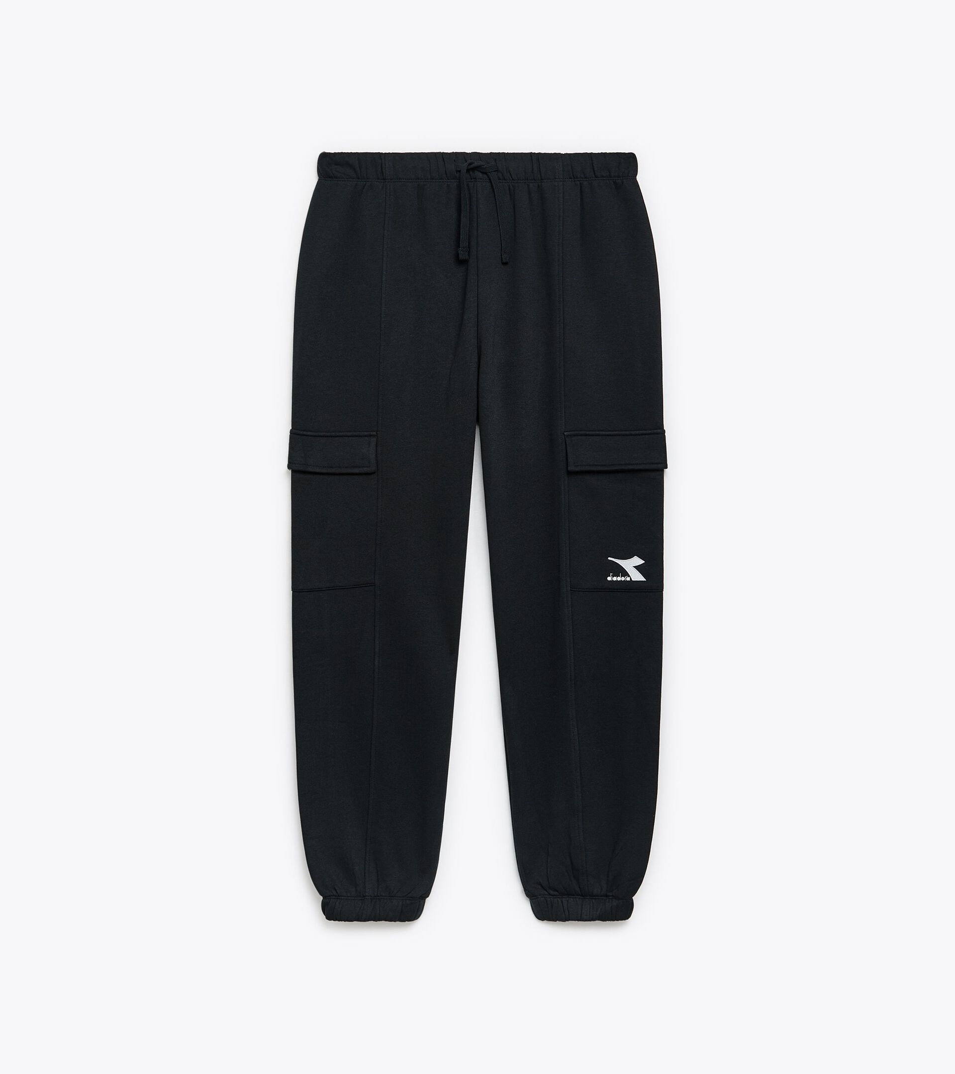 Baggy-fit sports sweatpants - Women L.PANTS SLIT BLACK - Diadora