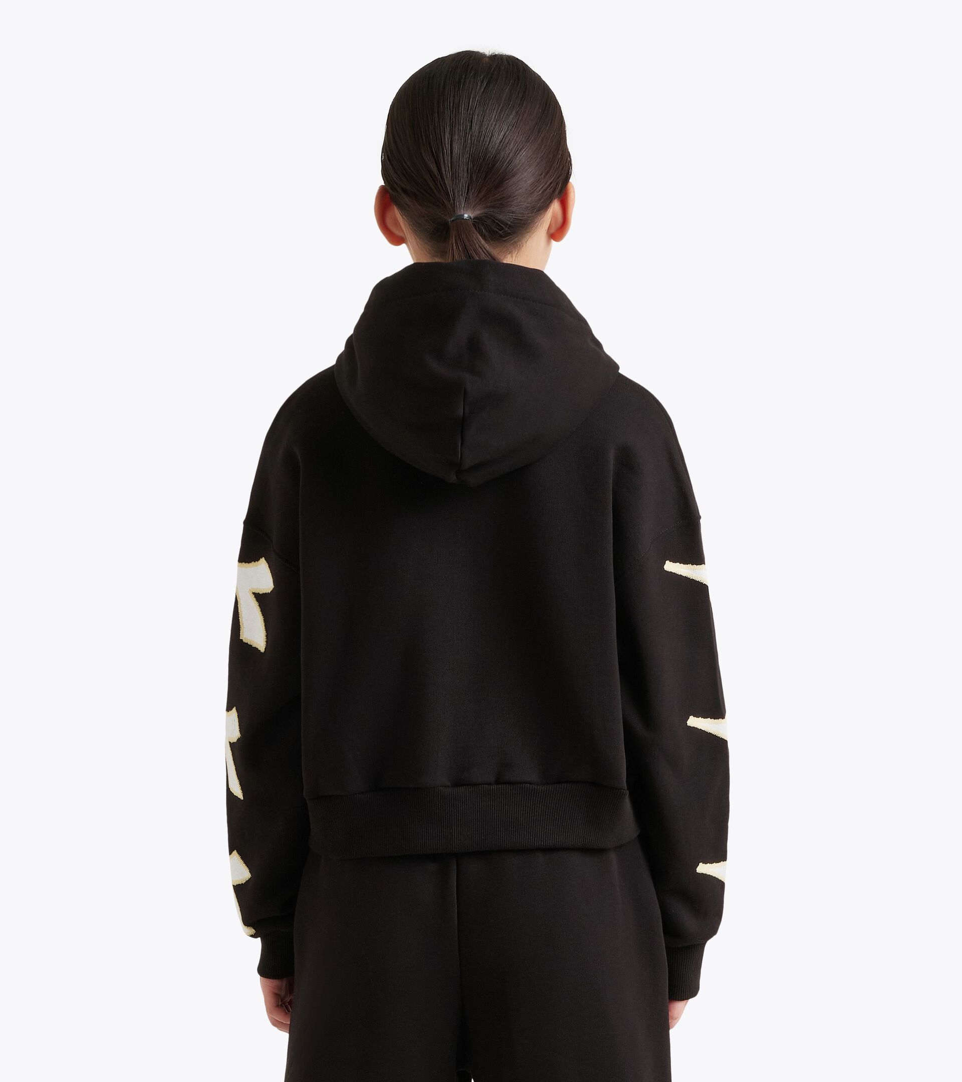 Sudadera con capucha - Niñas/Adolescentes JG. HOODIE FZ WONDERLAND NEGRO - Diadora