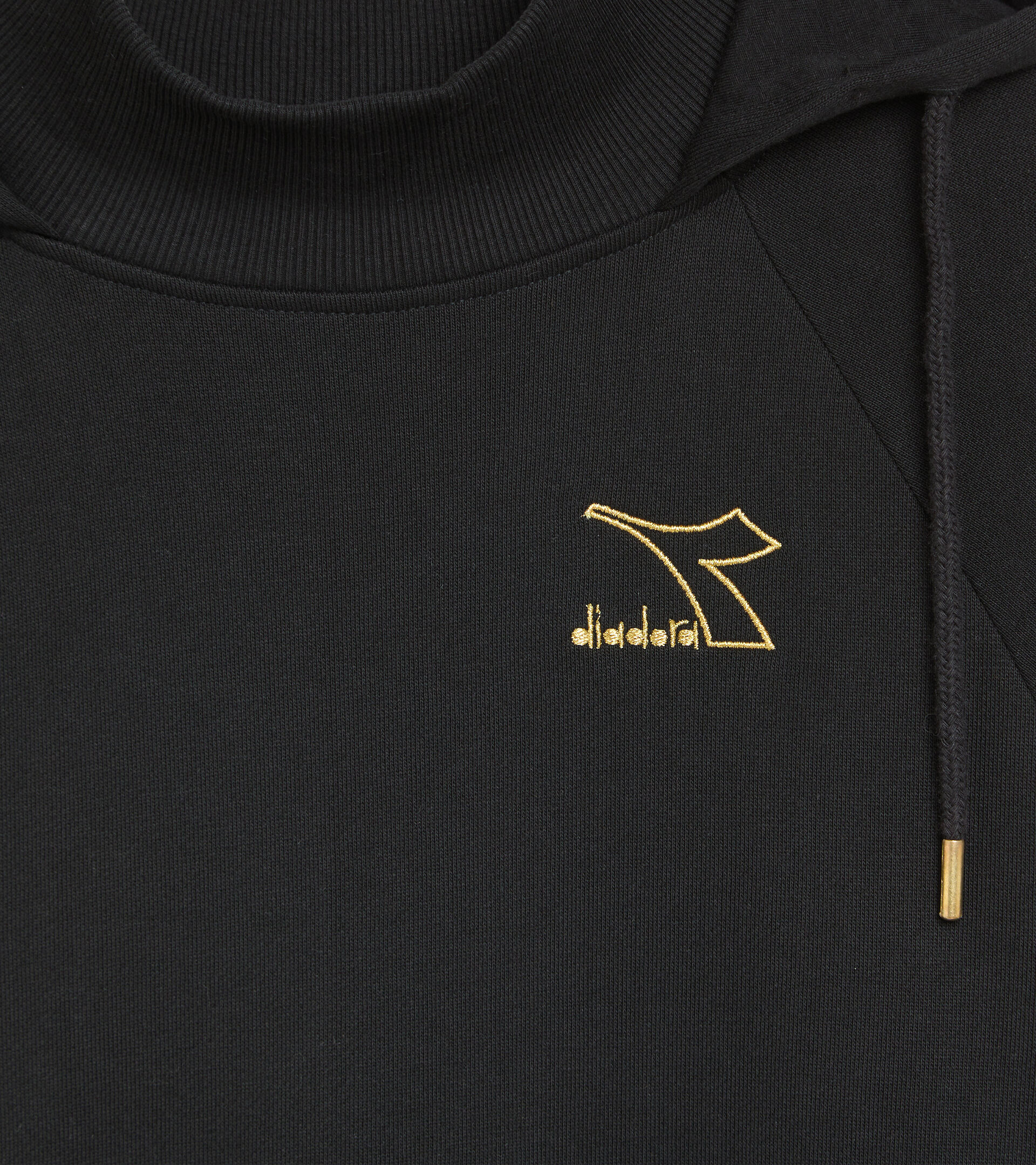 Sudadera con capucha - Mujer L. HOODIE FLOUNCE NEGRO - Diadora