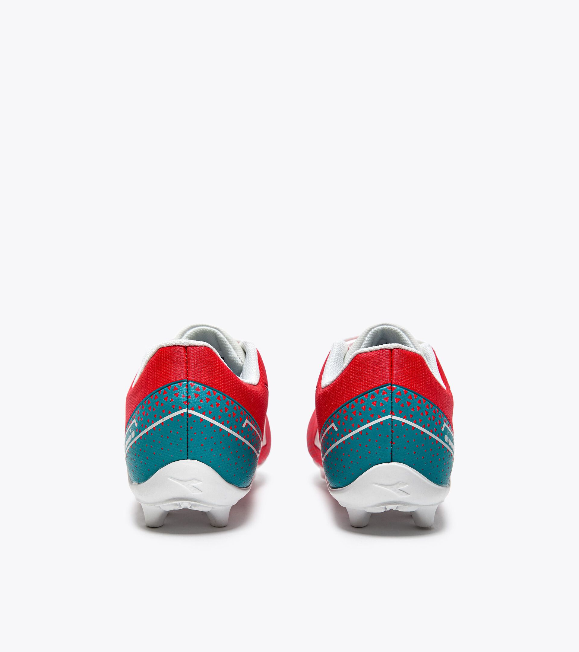 Calcio boots for hard ground - Junior PICHICHI 6 MD JR FLUO RED/VAPOR BLUE/TILE BLUE - Diadora