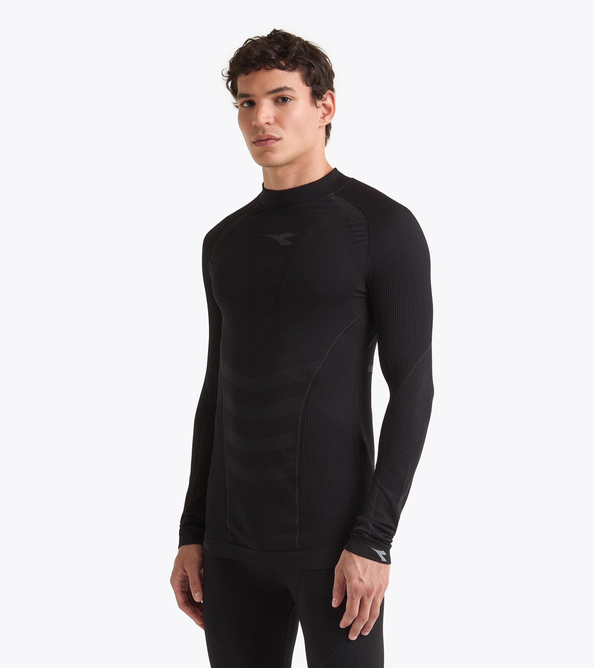 Made In Italy technical turtleneck - Running - Men’s LS TURTLE NECK STRATOZERO BLACK - Diadora